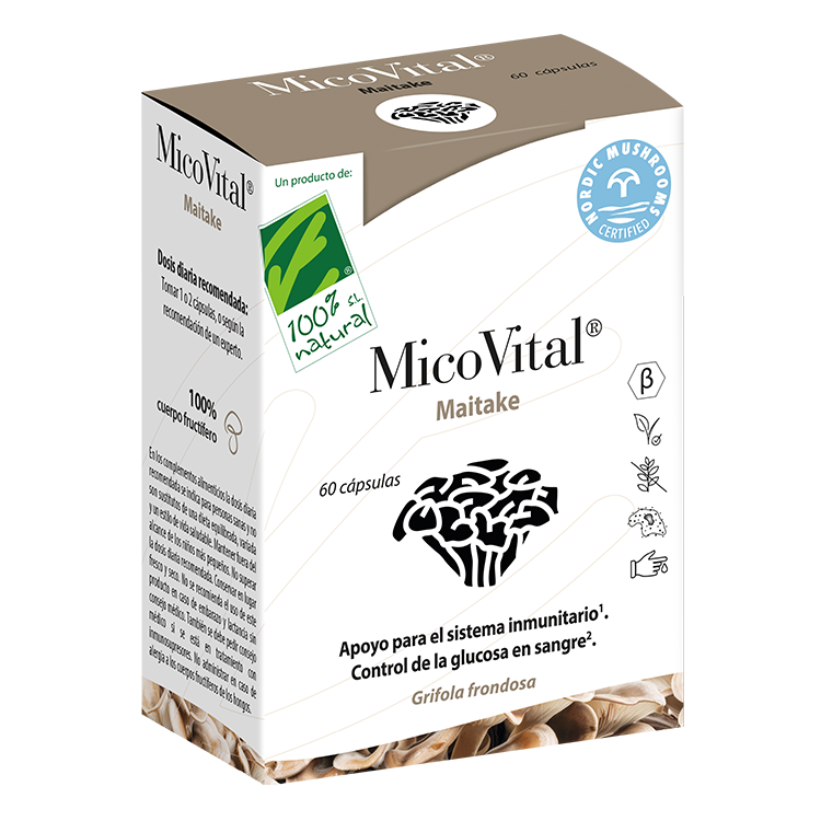 MicoVital Maitake 60 cápsulas de 100% Natural