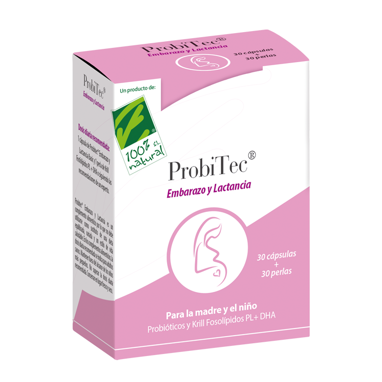 ProbiTec Embarazo y Lactancia 30 cápsulas + 30 perlas de 100% Natural