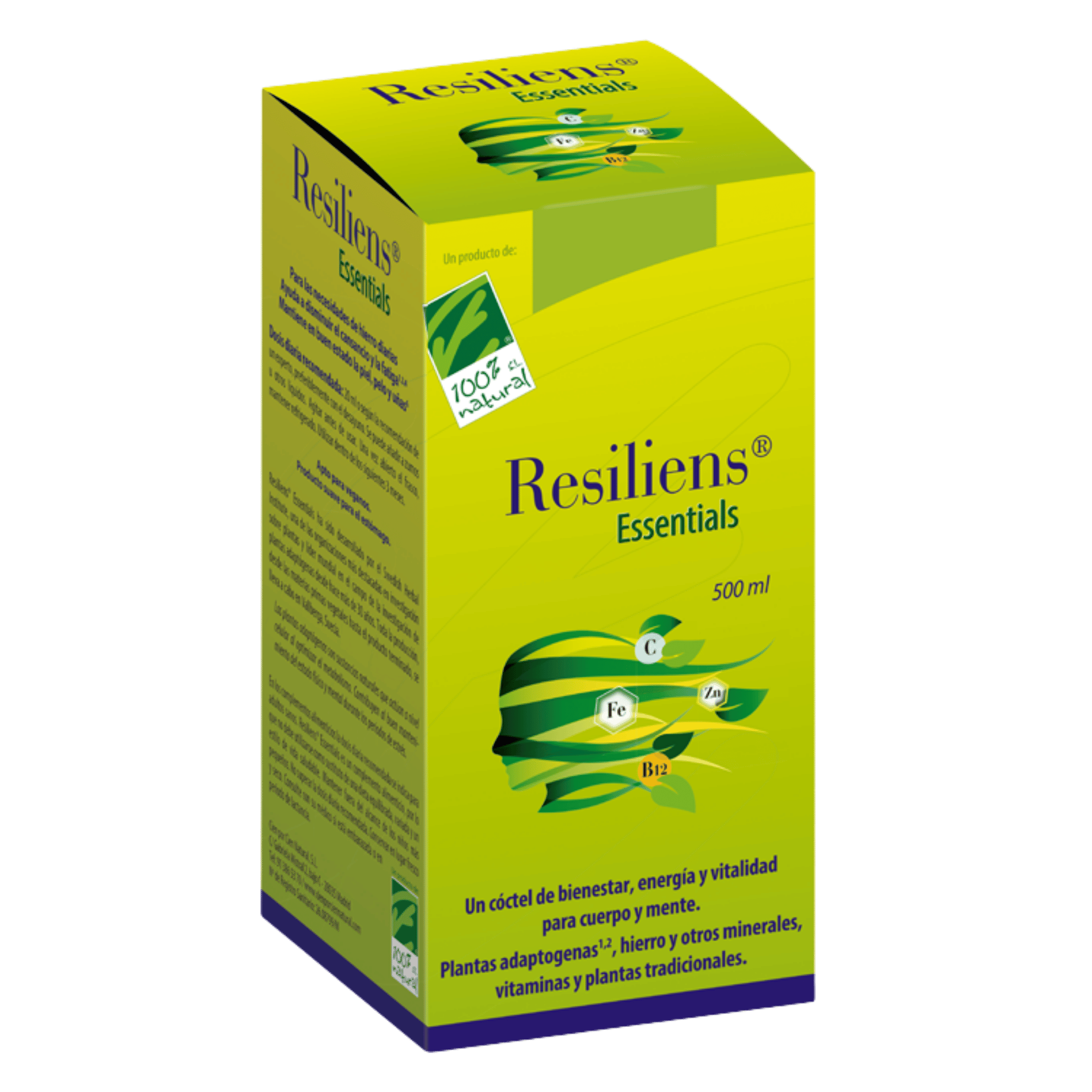 Resiliens Essentials 500 ml de 100% Natural