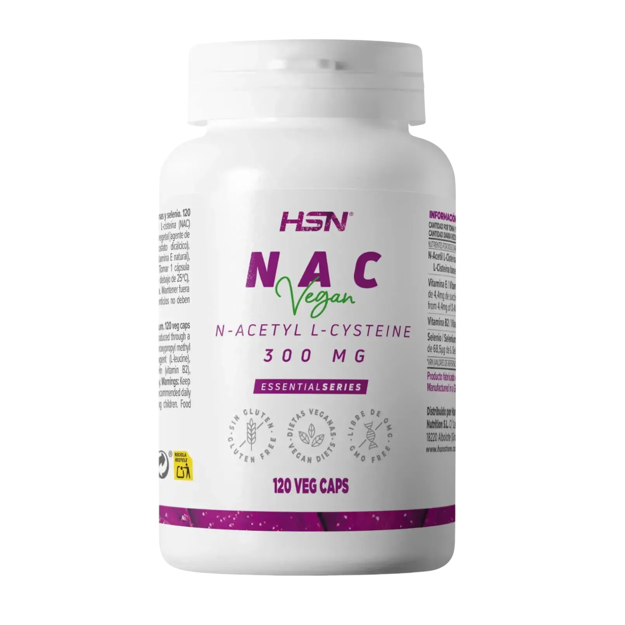 NAC (N-Acetyl L-Cysteine) 120 capsules