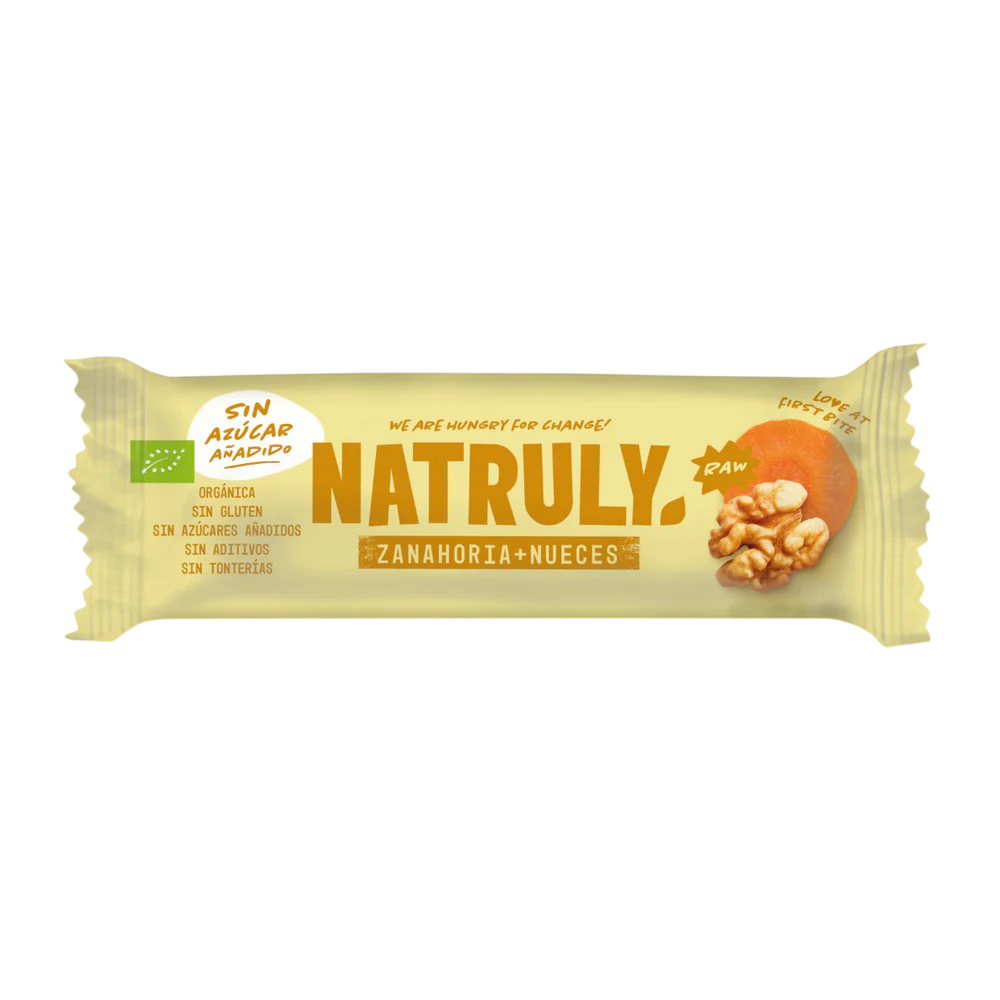 Organic Raw Carrot and Walnut Bar 40g
