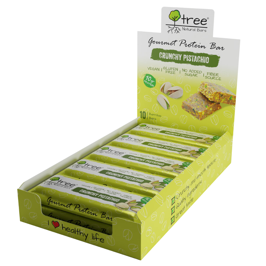 Crunchy Pistachio Protein Bar 50g (Pack of 10)