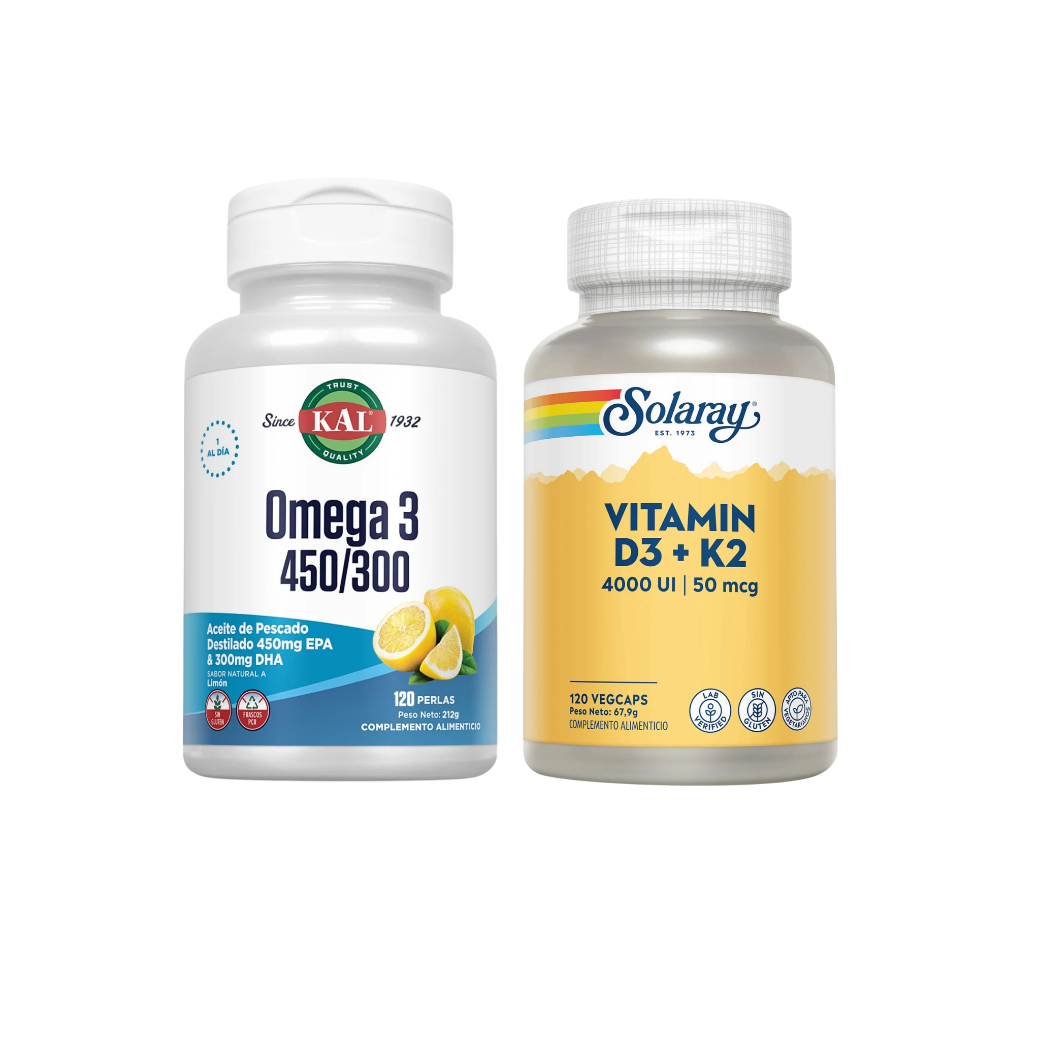 Pack Salud Ósea y Cardiovascular (Vitamina D3+K2 y Omega 3) de BioTherapeutics