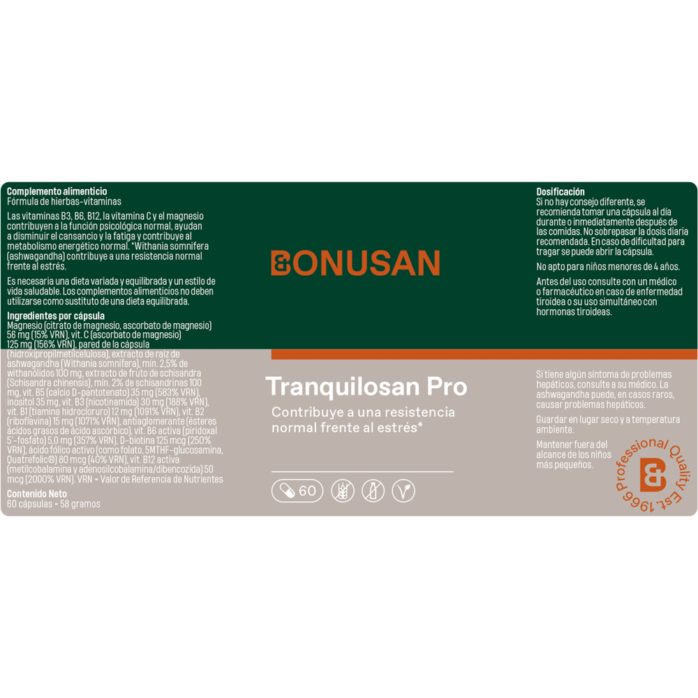 Tranquilosan Pro 60 cápsulas de Bonusan