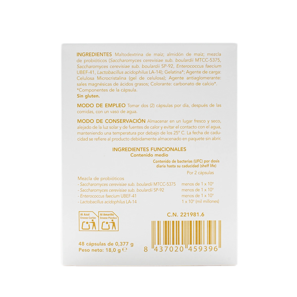 Enterelle Plus 48 cápsulas de Bromatech