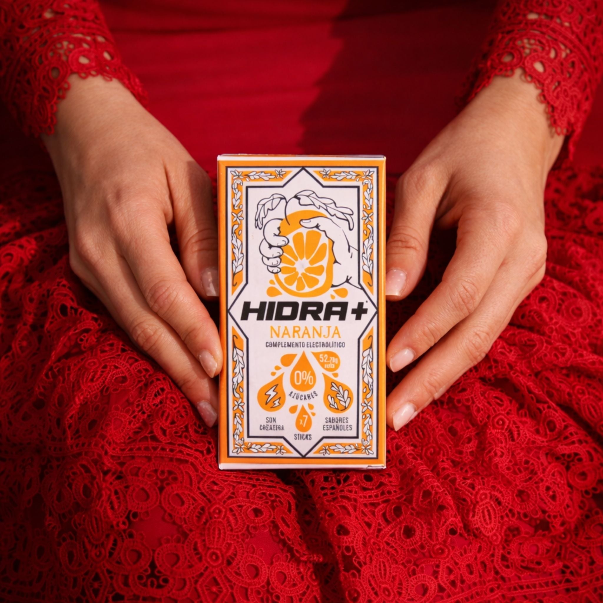 Hidra+ Electrolítico (Sabor naranja) 7 sticks de Hidramas-Isotónicos