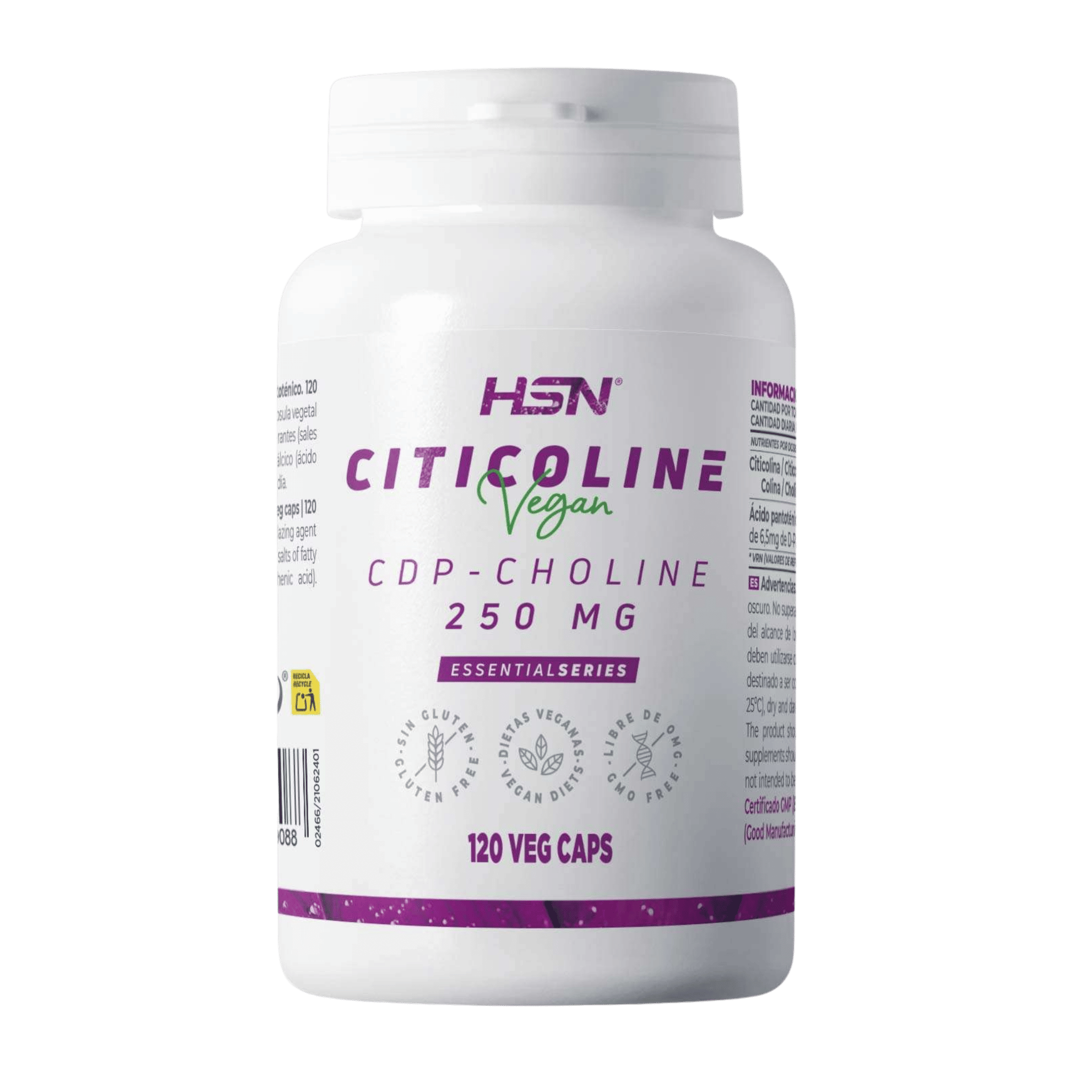 Citicolina 120 cápsulas de HSN