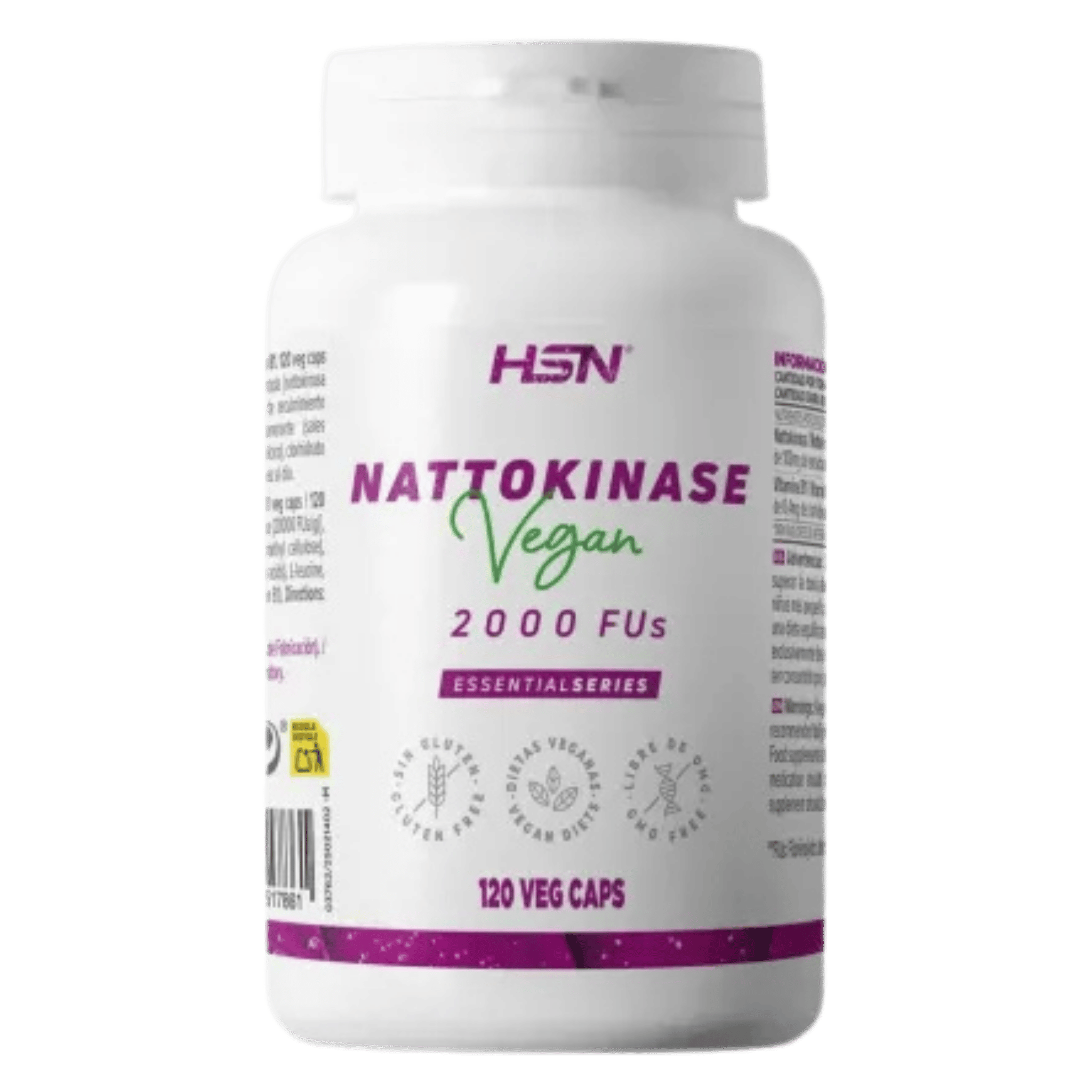 Nattokinasa 2000 FUs 120 cápsulas de HSN