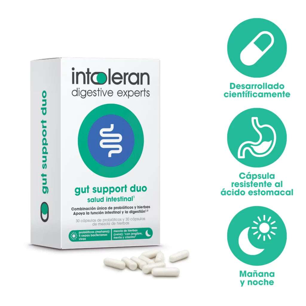 Gut Support Duo 30+30 cápsulas de Intoleran
