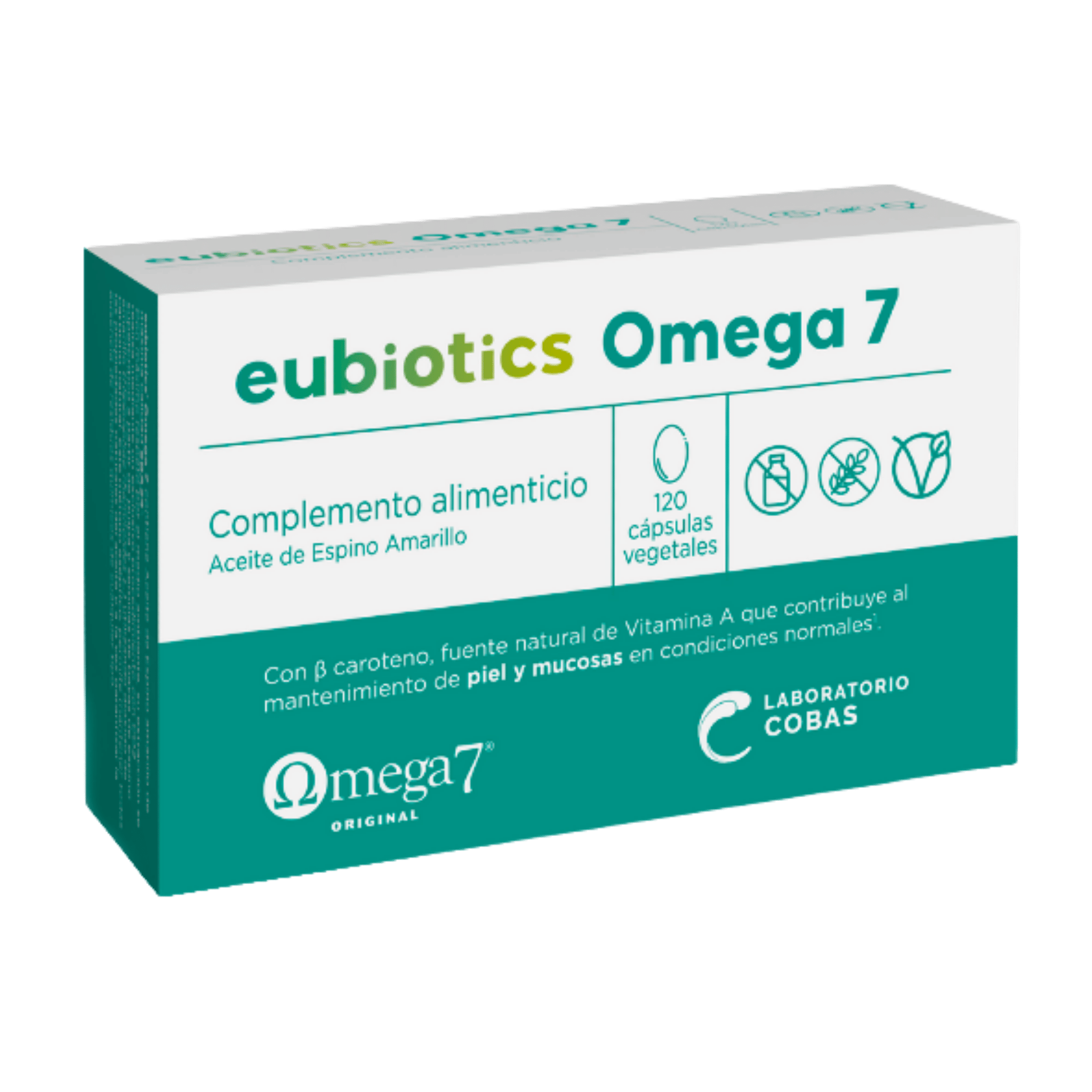 Eubiotics Omega 7 120 cápsulas de Laboratorio Cobas