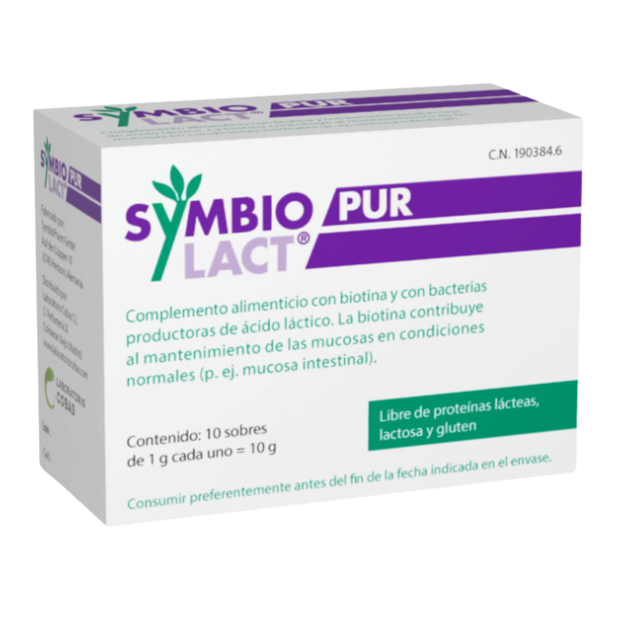 SymbioLact PUR 10 sobres de Laboratorio Cobas