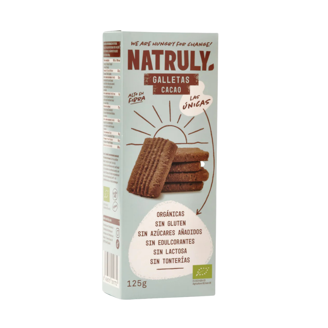 Galletas de Cacao BIO 125 g de Natruly