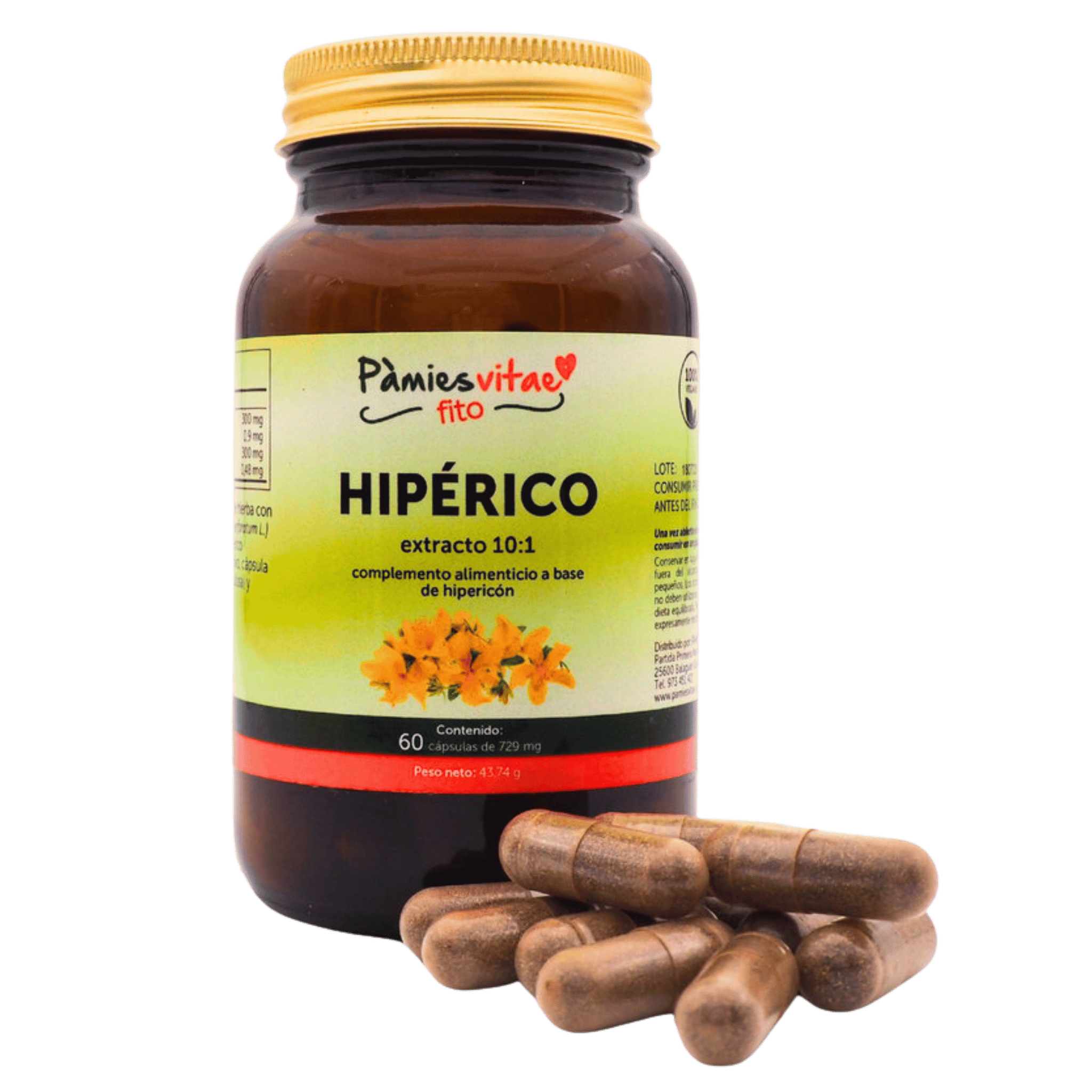 Hipérico 60 cápsulas de Pàmies Vitae