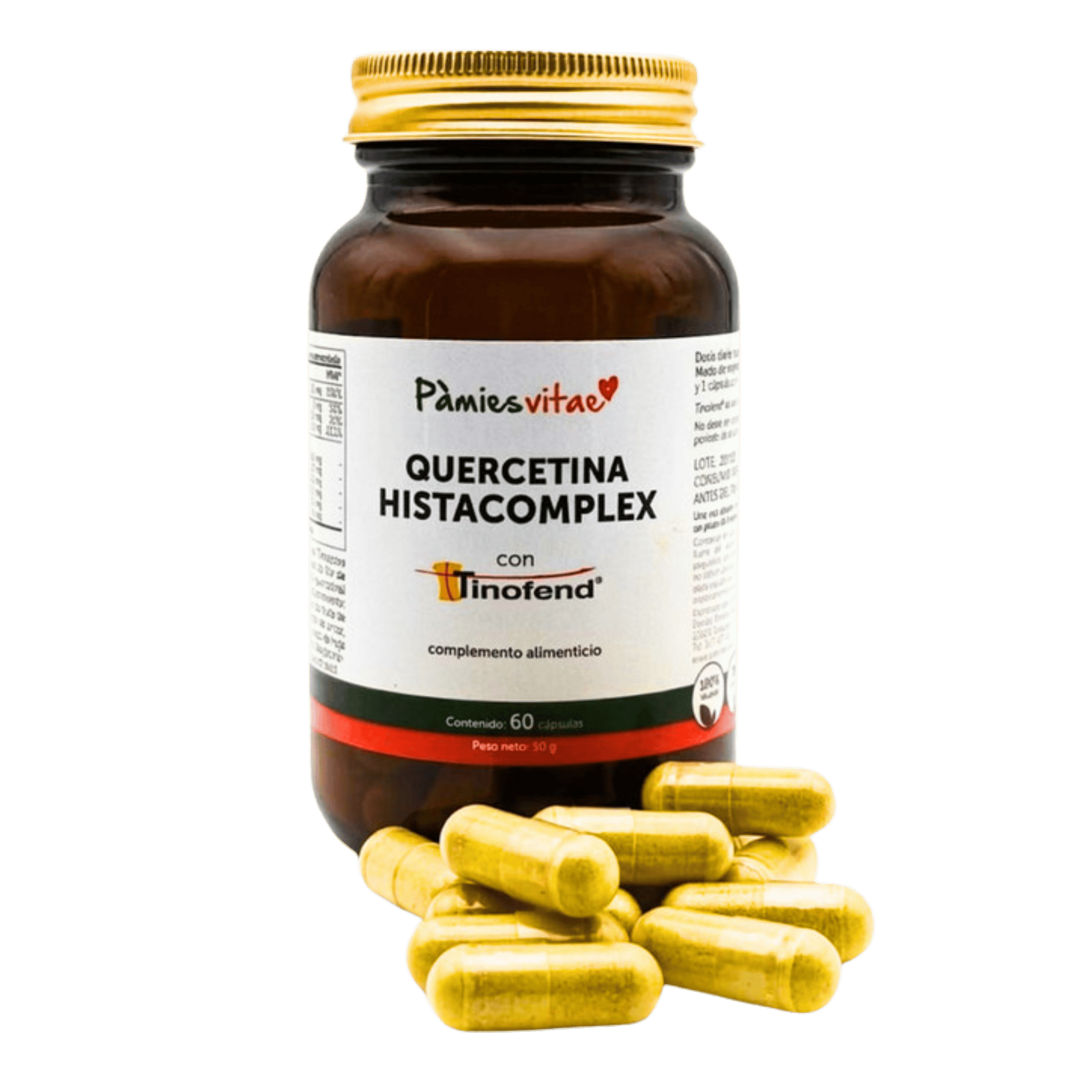 Quercetina Histacomplex con Tinofend 60 cápsulas de Pàmies Vitae
