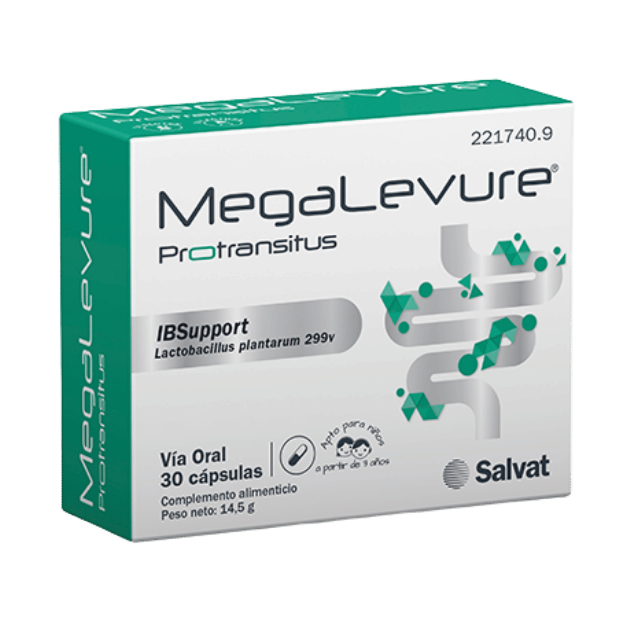 Megalevure Protransitus LP 30 cápsulas de Salvat