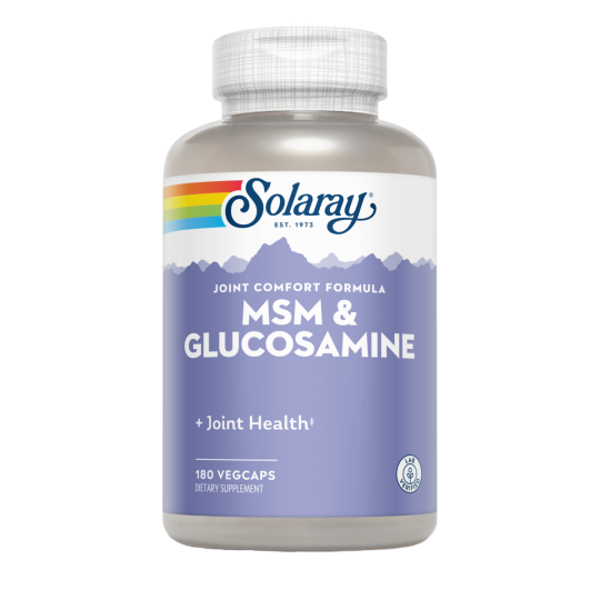 MSM Glucosamina 90 cápsulas de Solaray