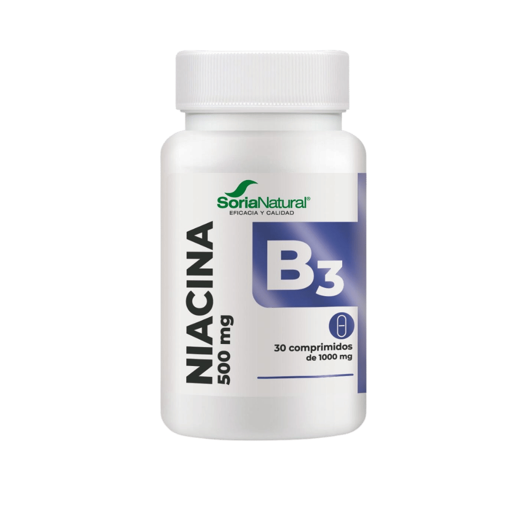 Vitamina B3 liberación sostenida 30 comprimidos de Soria Natural