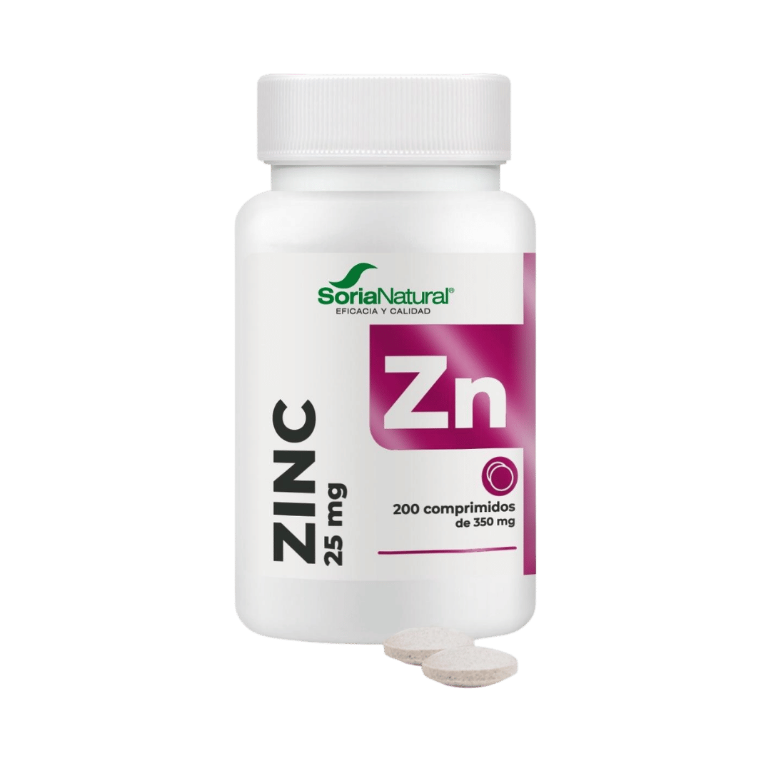 Zinc liberación sostenida 200 comprimidos de Soria Natural
