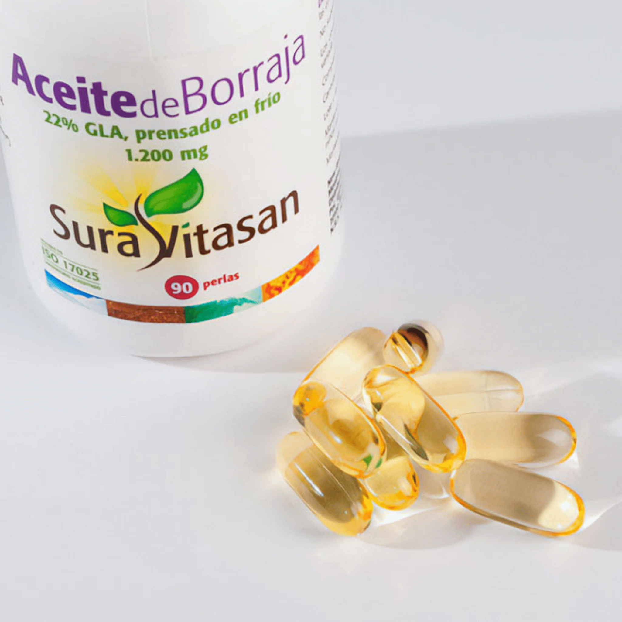 Aceite de Borraja 1200 mg 90 perlas de Sura Vitasan