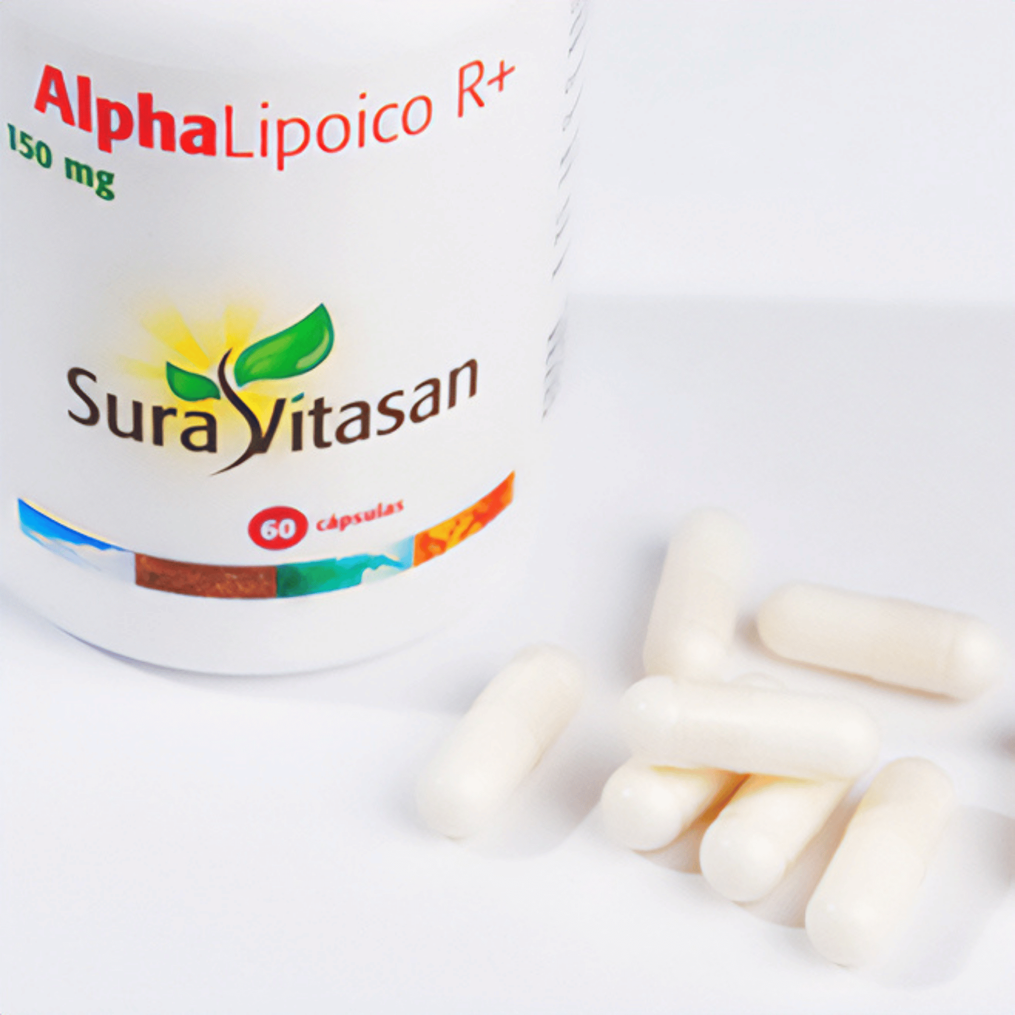 Ácido Alpha Lipoico R+ 150 mg 60 cápsulas de Sura Vitasan