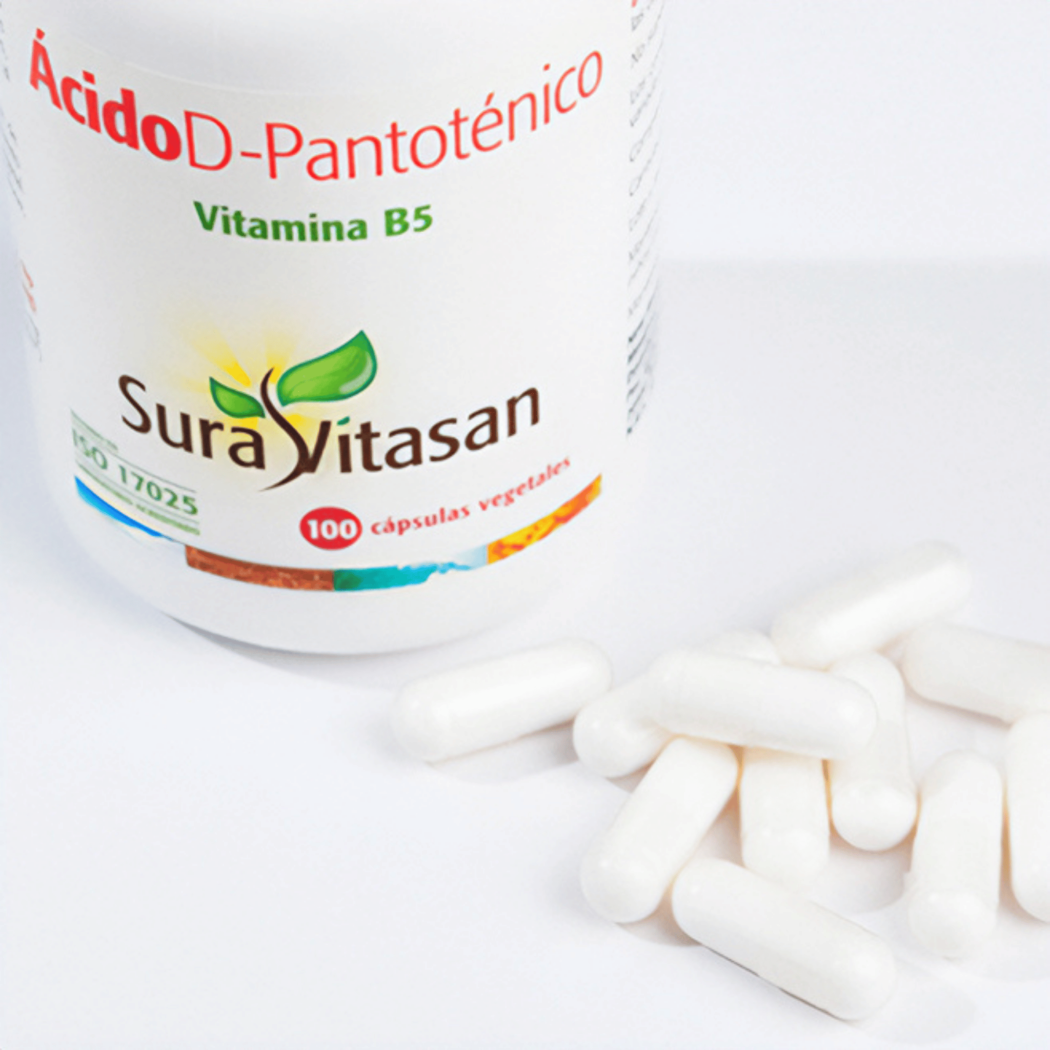 Ácido D-Pantoténico 500 mg 100 cápsulas de Sura Vitasan