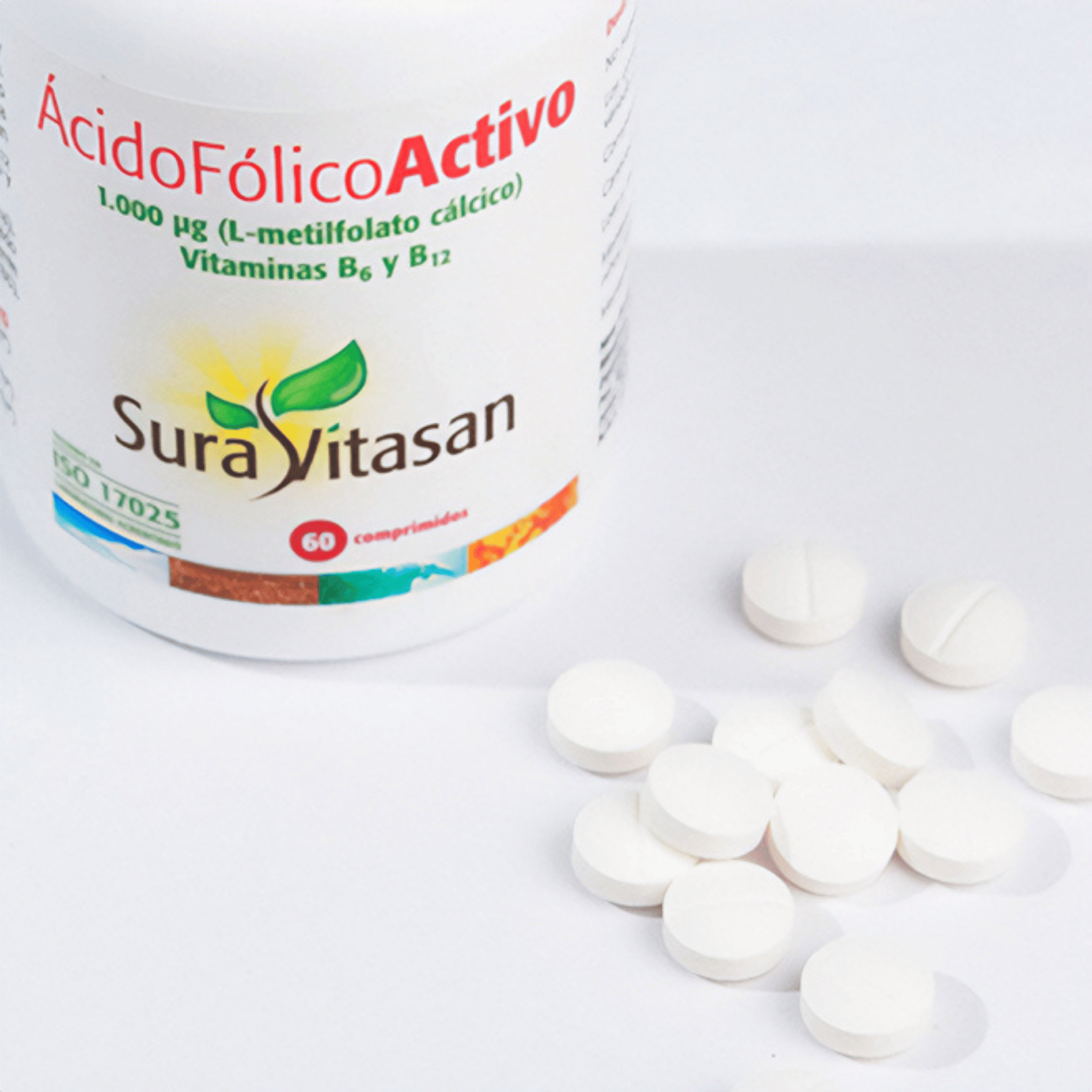 Ácido Fólico Activo 60 comprimidos de Sura Vitasan