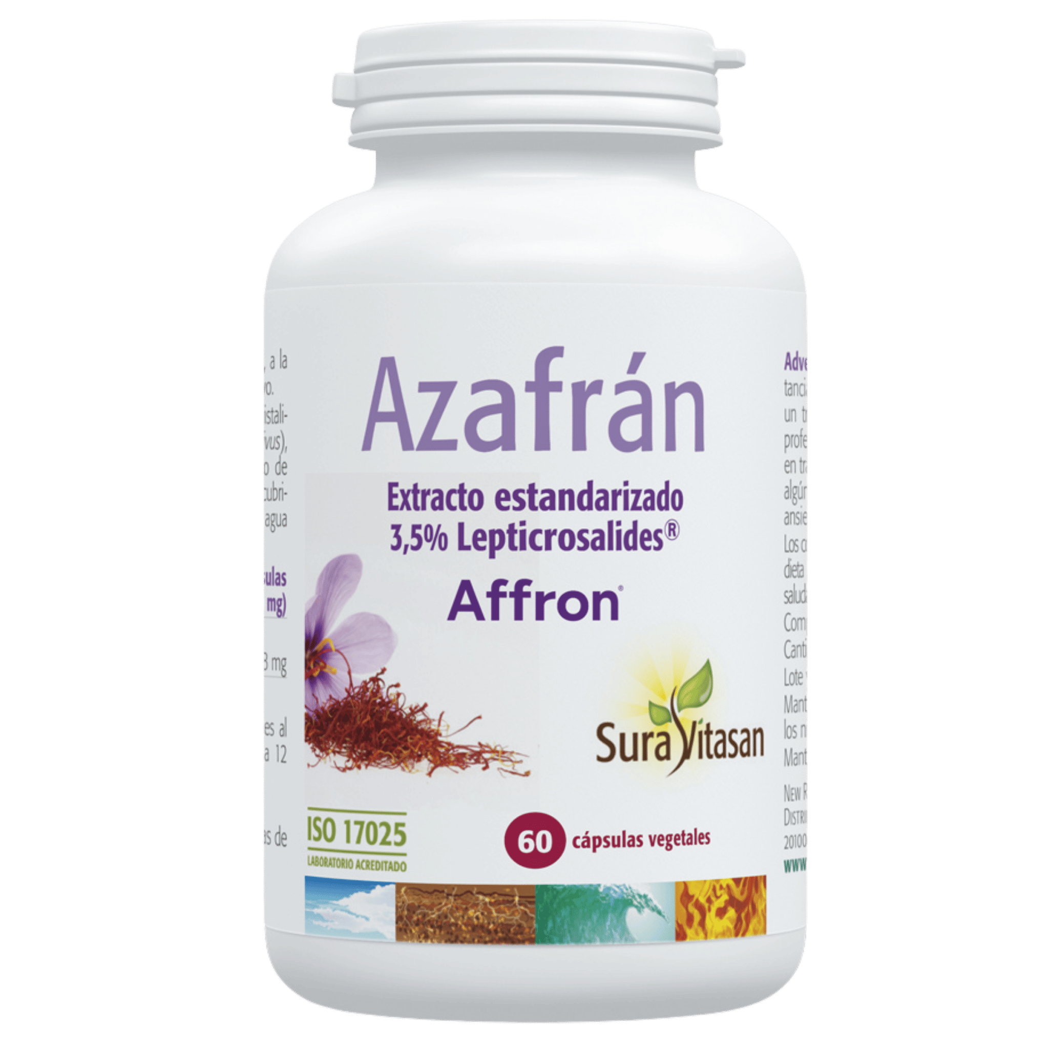 Azafrán 60 cápsulas de Sura Vitasan