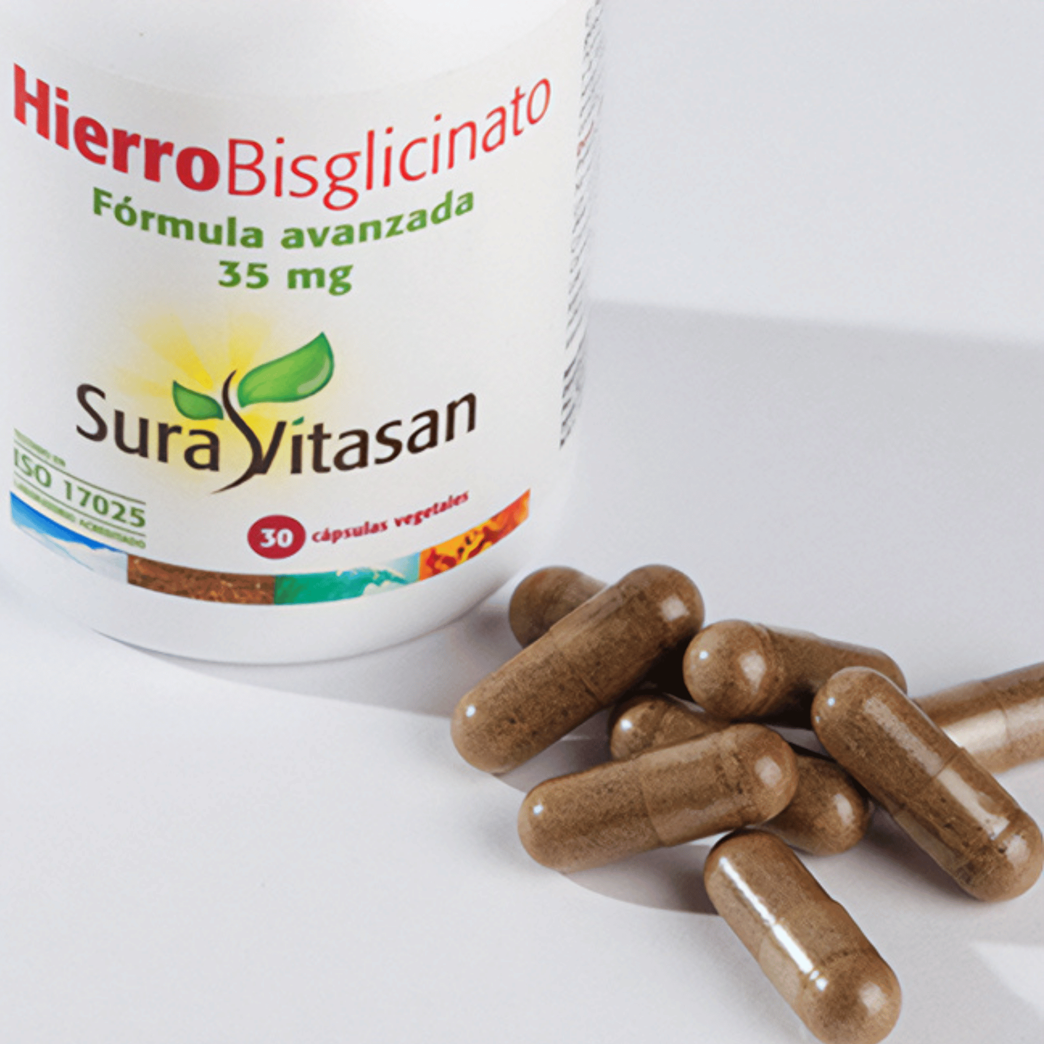Hierro Bisglicinato 35 mg 30 cápsulas de Sura Vitasan