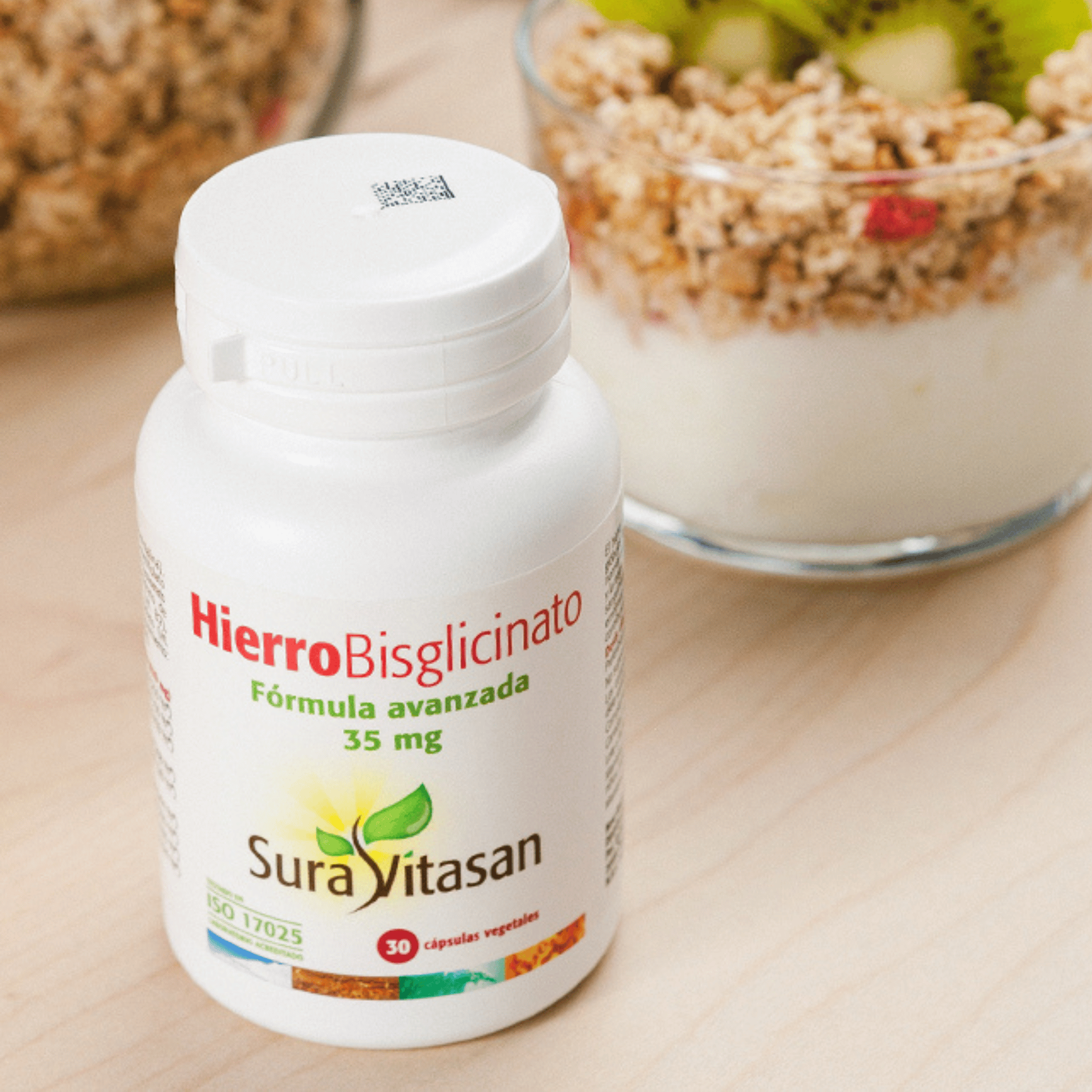 Hierro Bisglicinato 35 mg 30 cápsulas de Sura Vitasan