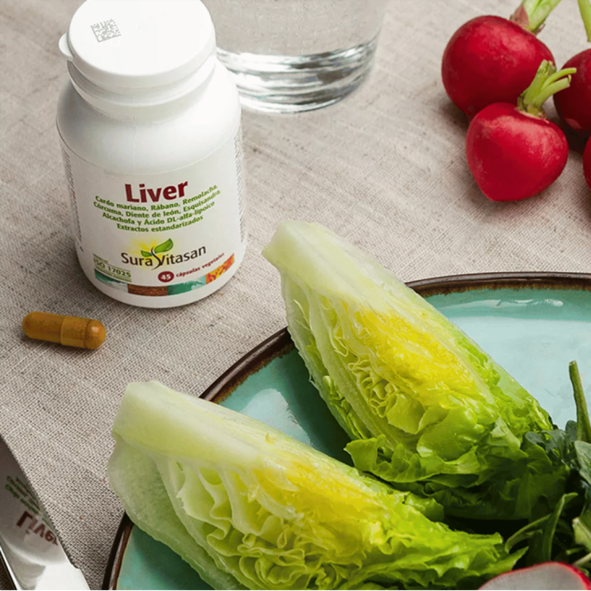 Liver 45 cápsulas de Sura Vitasan