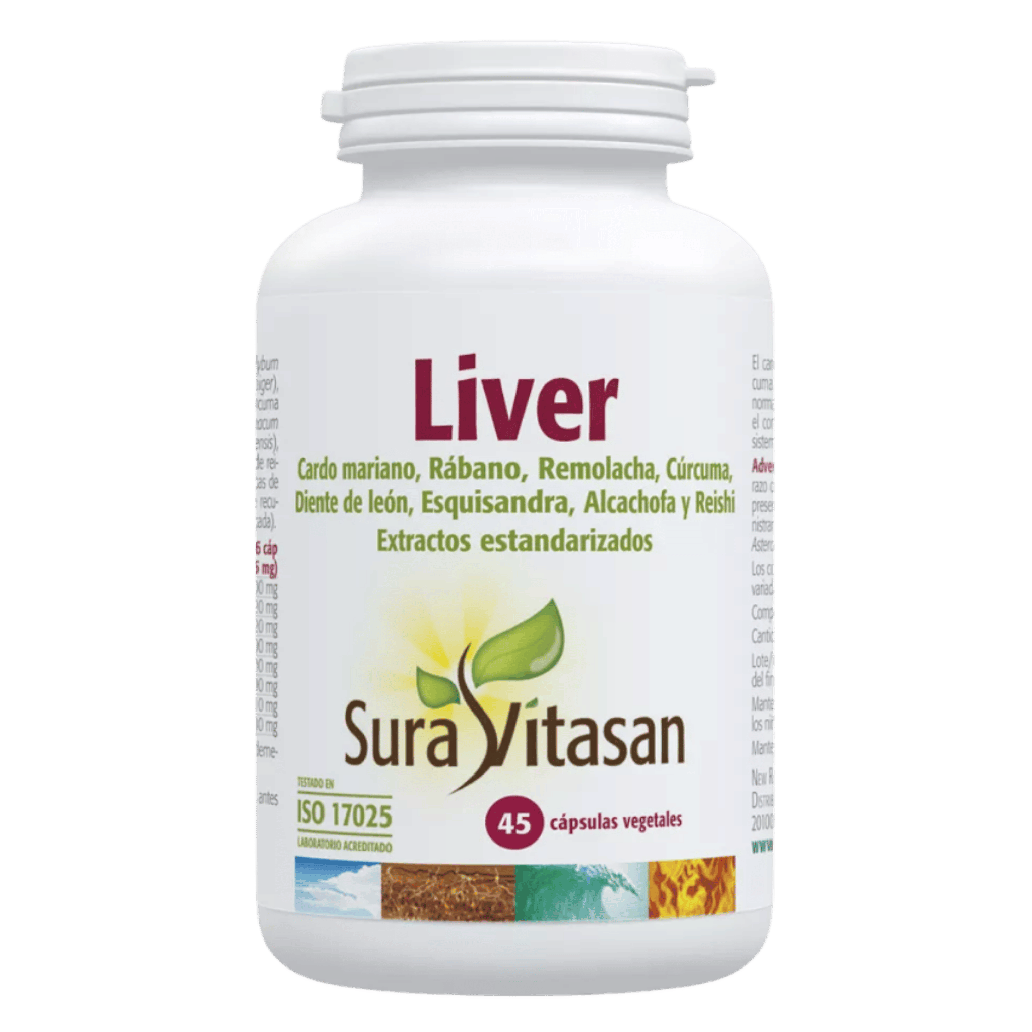 Liver 45 cápsulas de Sura Vitasan