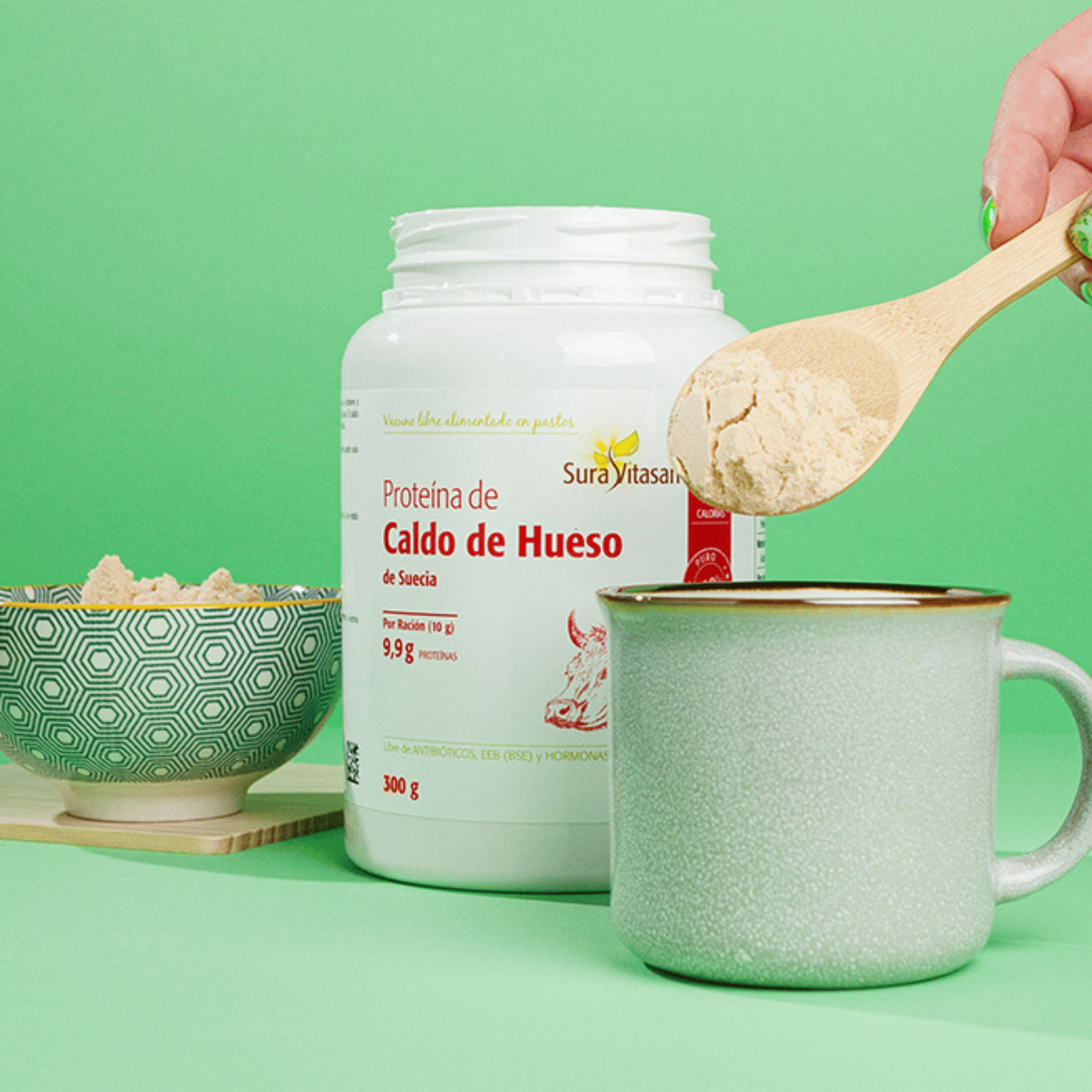 Proteína de Caldo de Hueso 300 g de Sura Vitasan