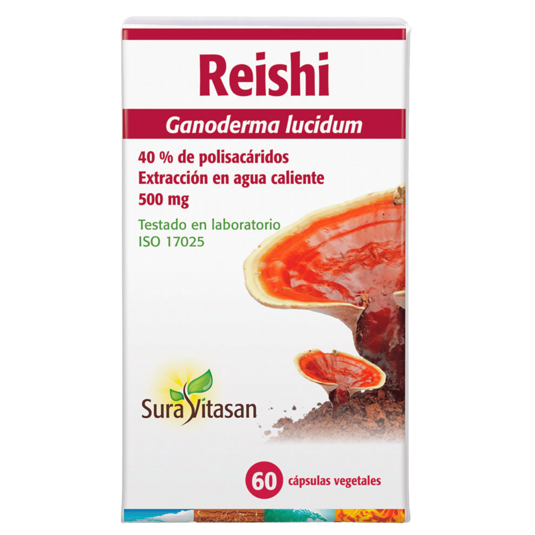 Reishi 500 mg 60 cápsulas de Sura Vitasan