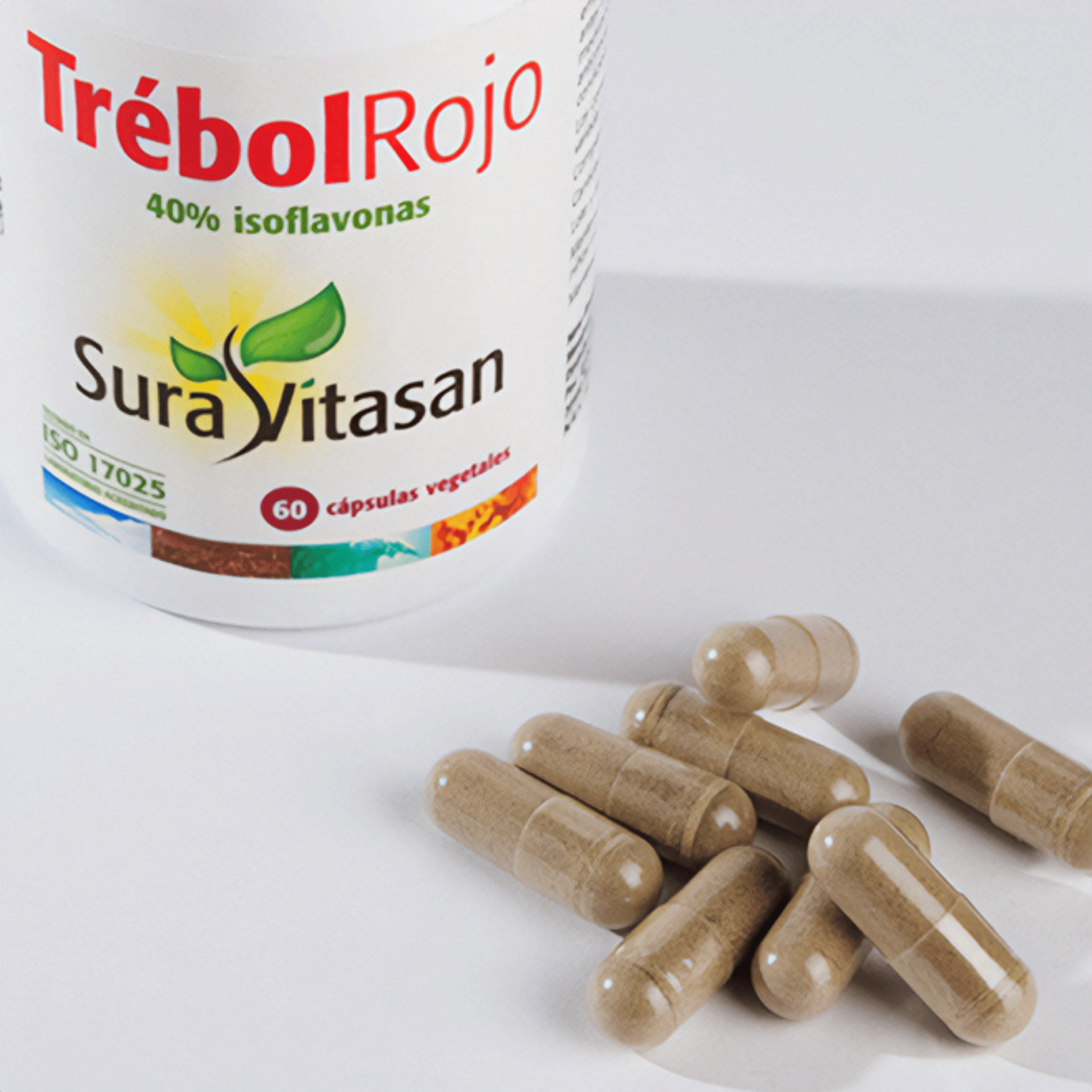 Trébol Rojo 40% isoflavonas 60 cápsulas de Sura Vitasan