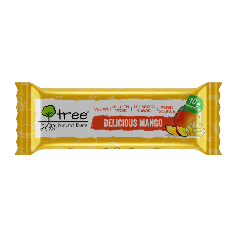 Barrita de proteína Delicious Mango 50 g (Pack x 10) de Tree Natural Bars