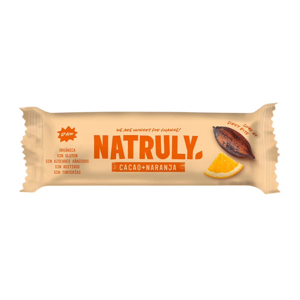 Organic Raw Cocoa and Orange Bar 40g