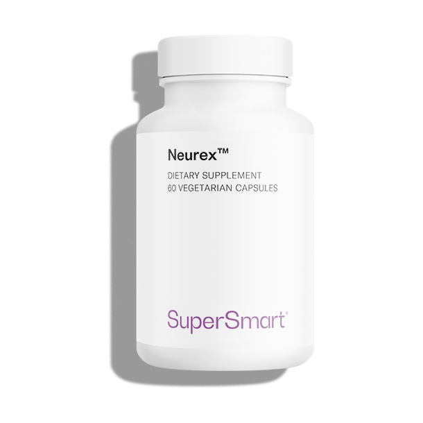 Envase de Supersmart NEUREX 60 cápsulas, suplemento alimenticio