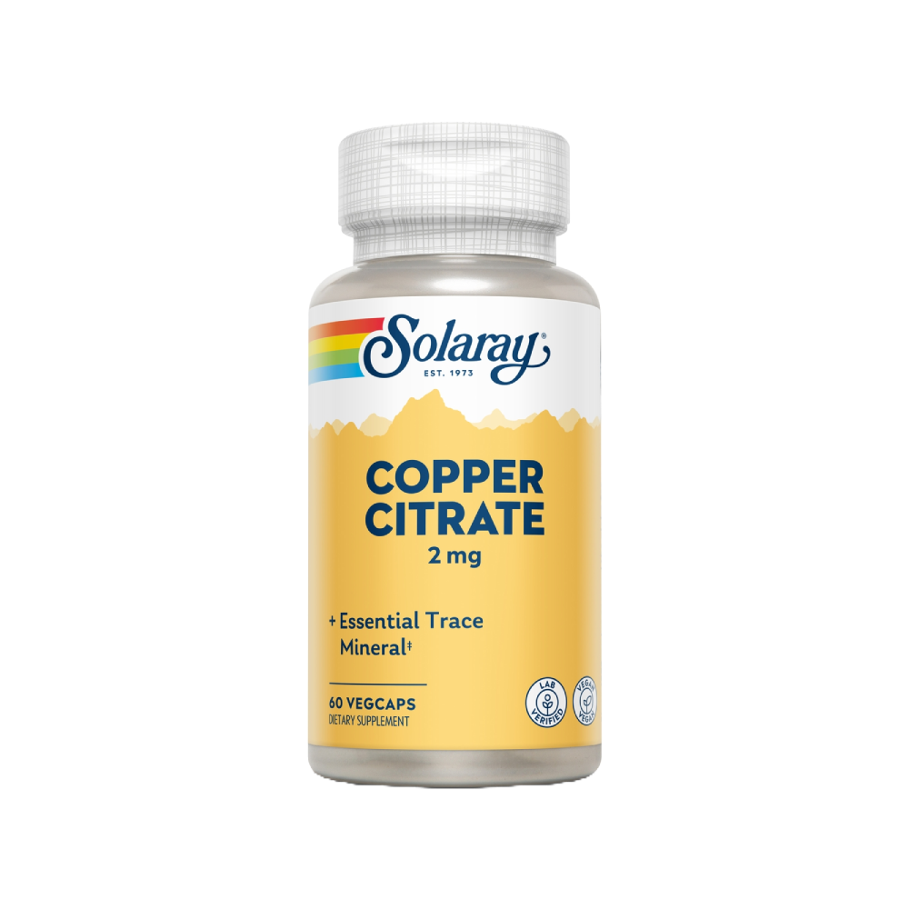 Solaray COPPER CITRATE citrato de cobre 60 cápsulas