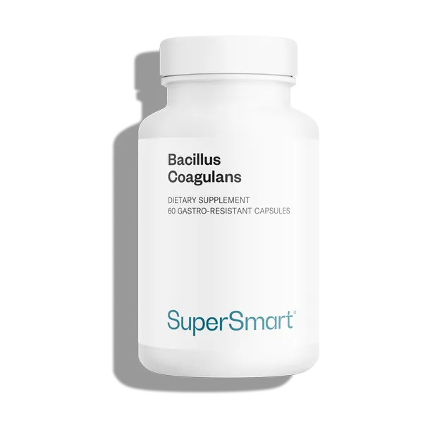 Envase de Supersmart BACILLUS COAGULANS Priobiótico 60 cápsulas, suplemento alimenticio