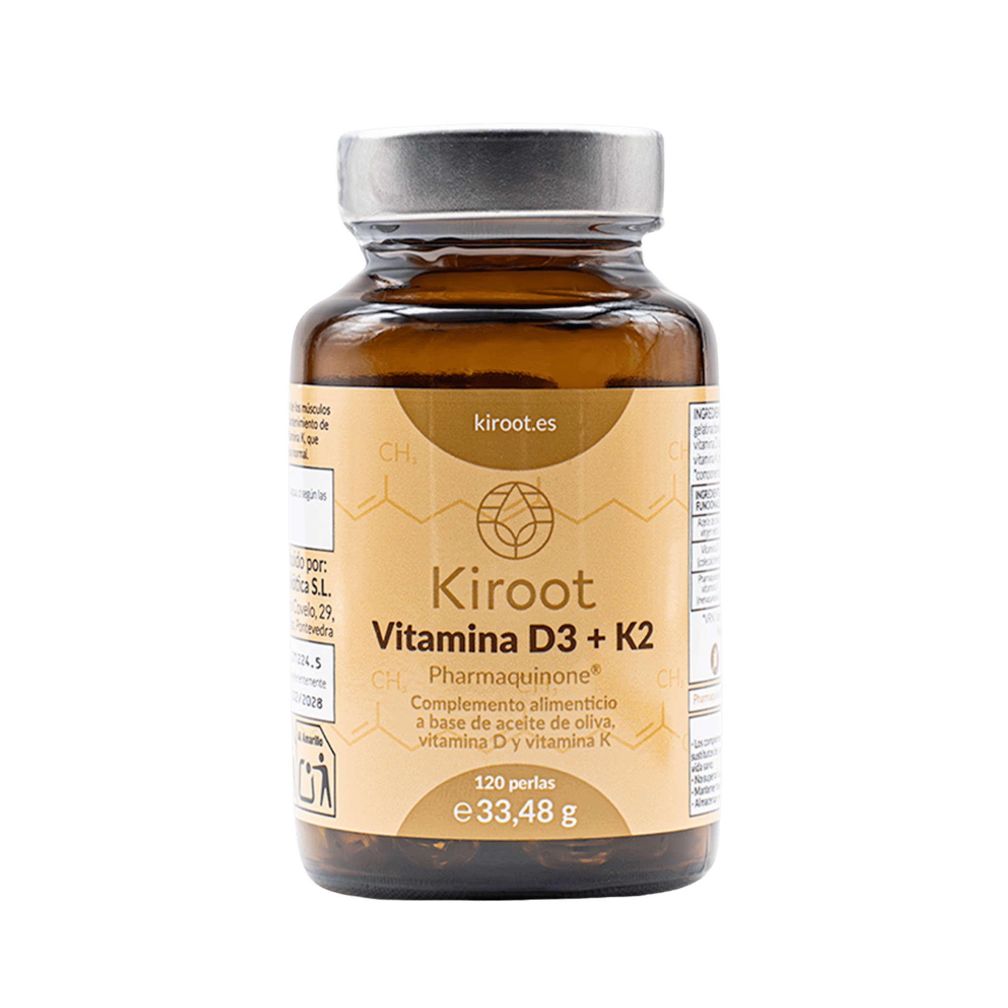 Vitamin D3+K2 120 pearls