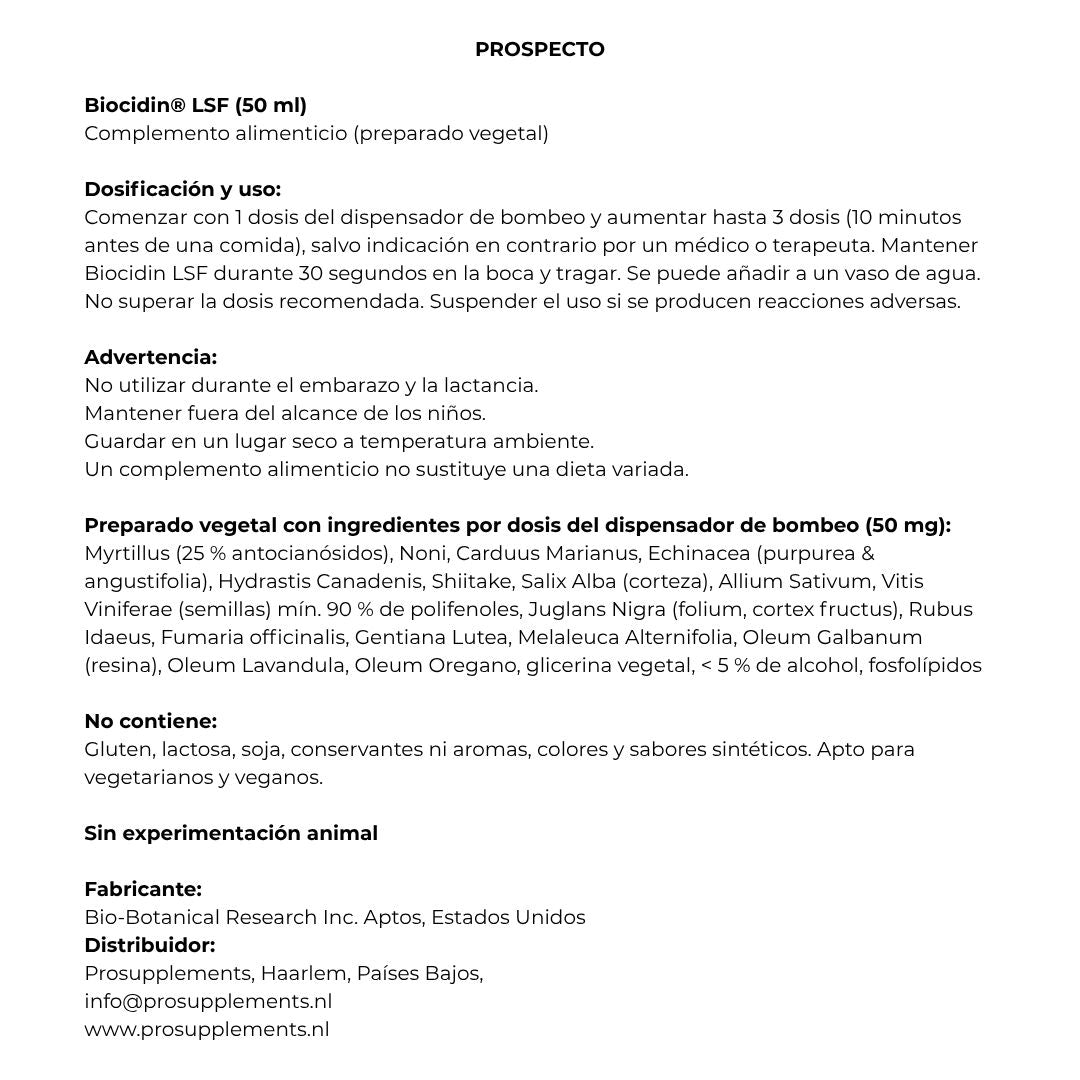 Biocidin LSF Liposomal 50 ml from Biocidin Botanicals