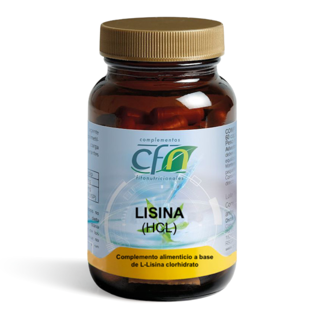 Lisina HCL 60 cápsulas de Cfn