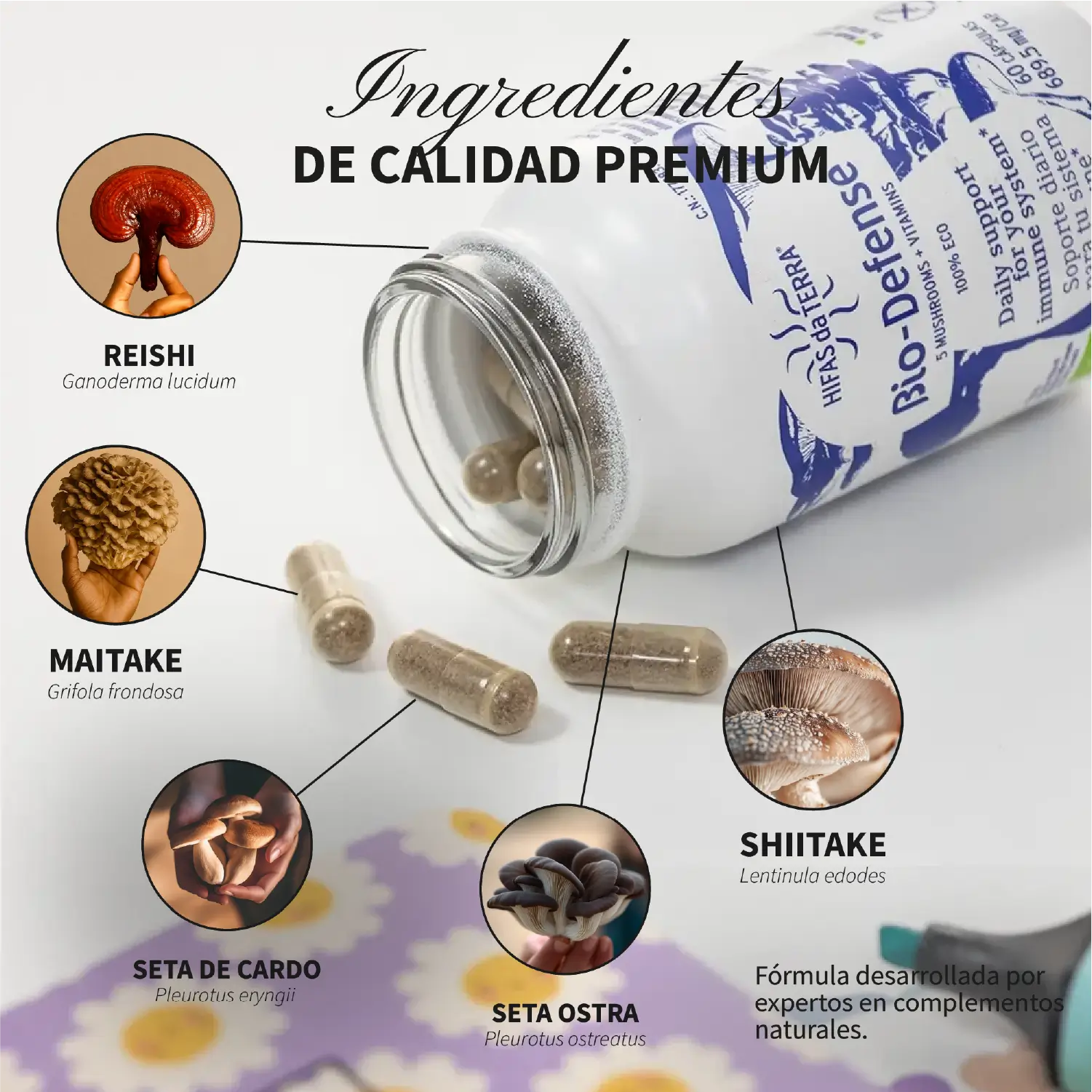 Bio-Defense 60 cápsulas de Hifas da Terra