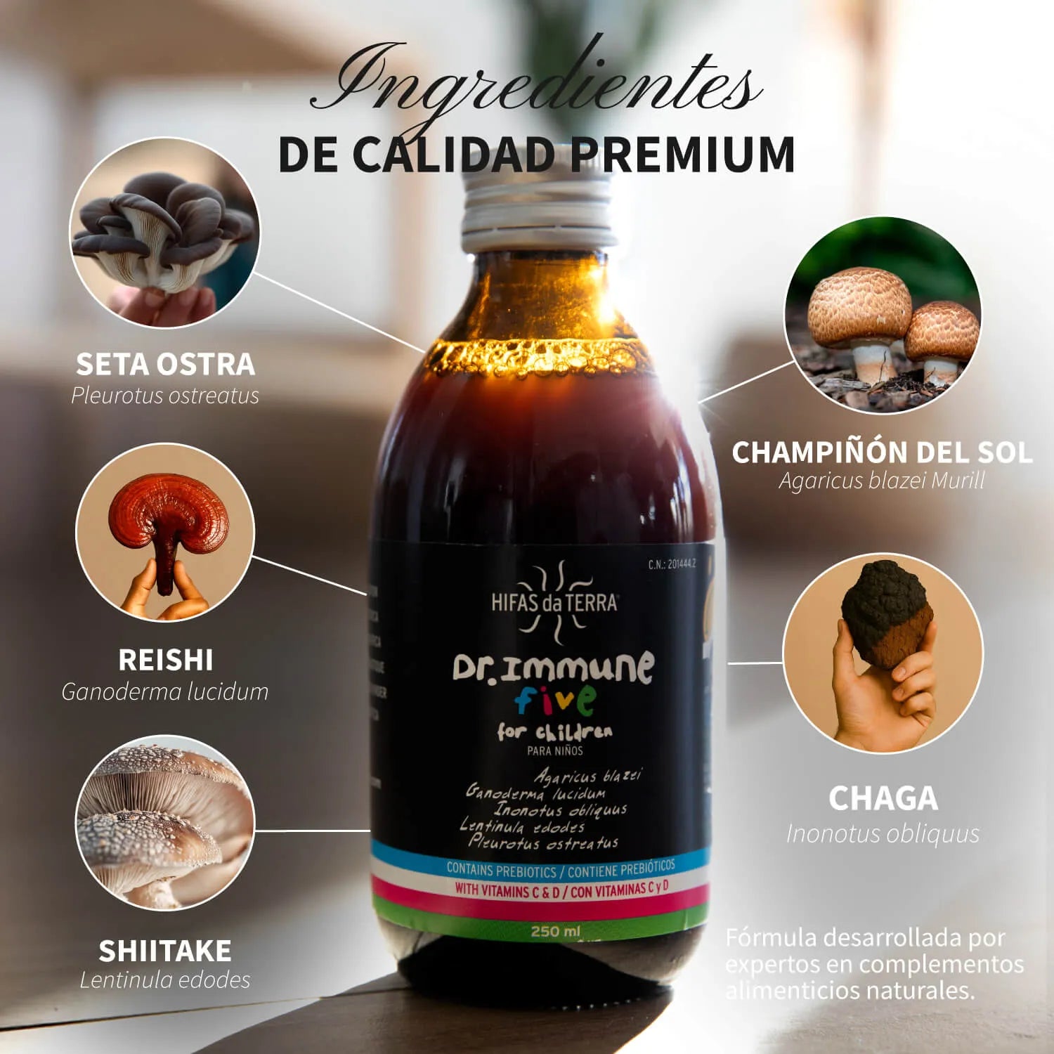 Dr. Immune Five 250 ml de Hifas da Terra