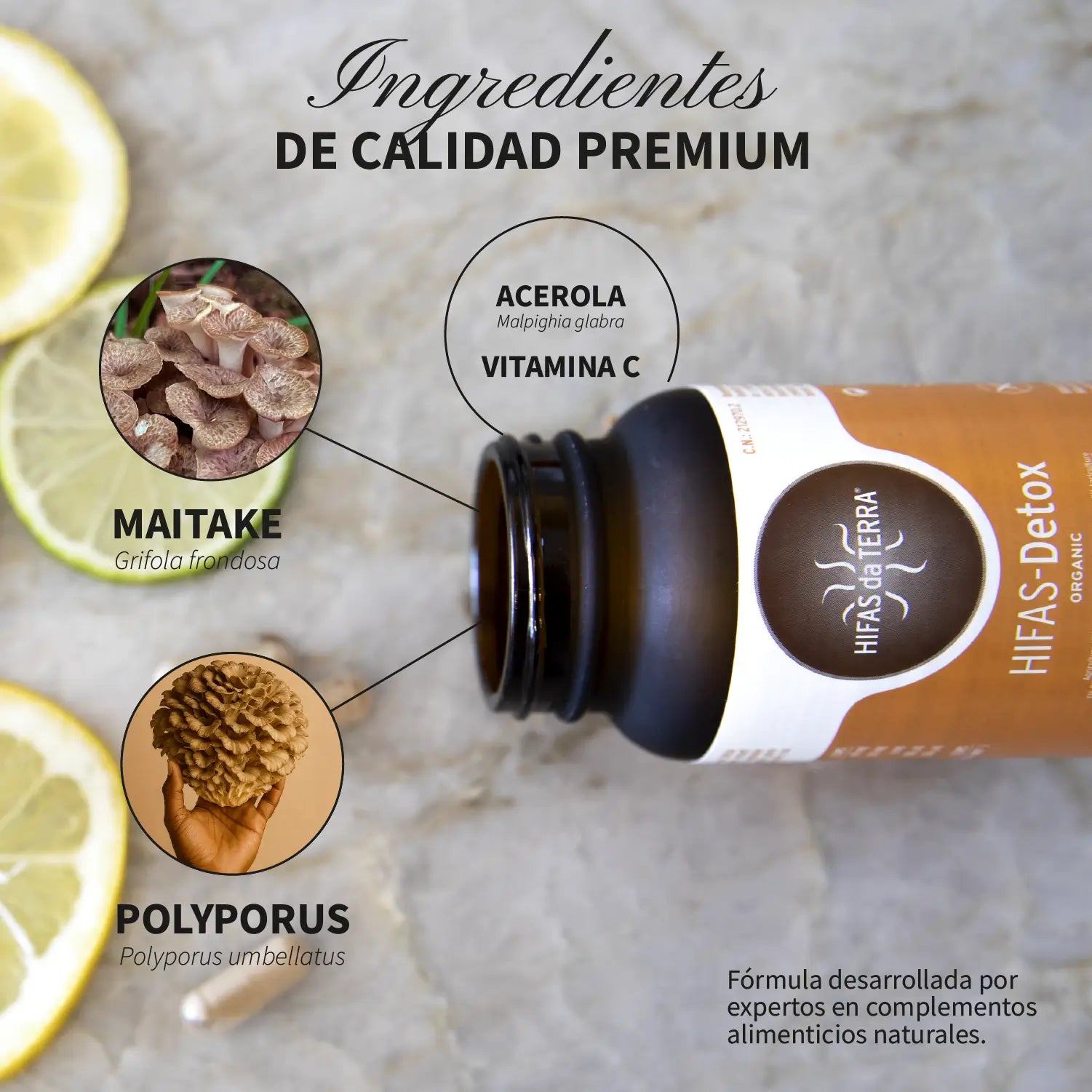 HIFAS-Detox 60 cápsulas de Hifas da Terra