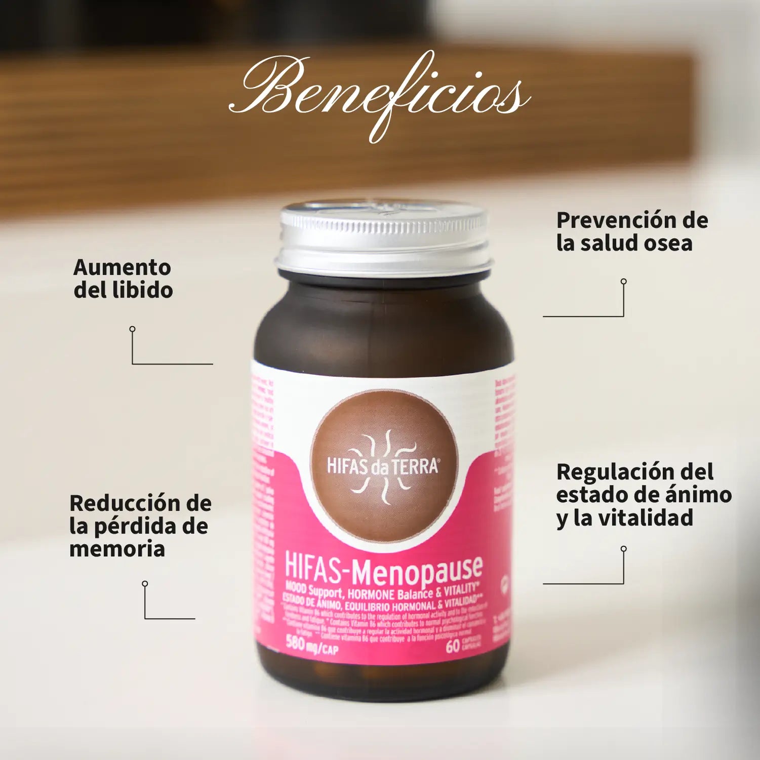 HIFAS-Menopause (Menopausia) 60 cápsulas de Hifas da Terra