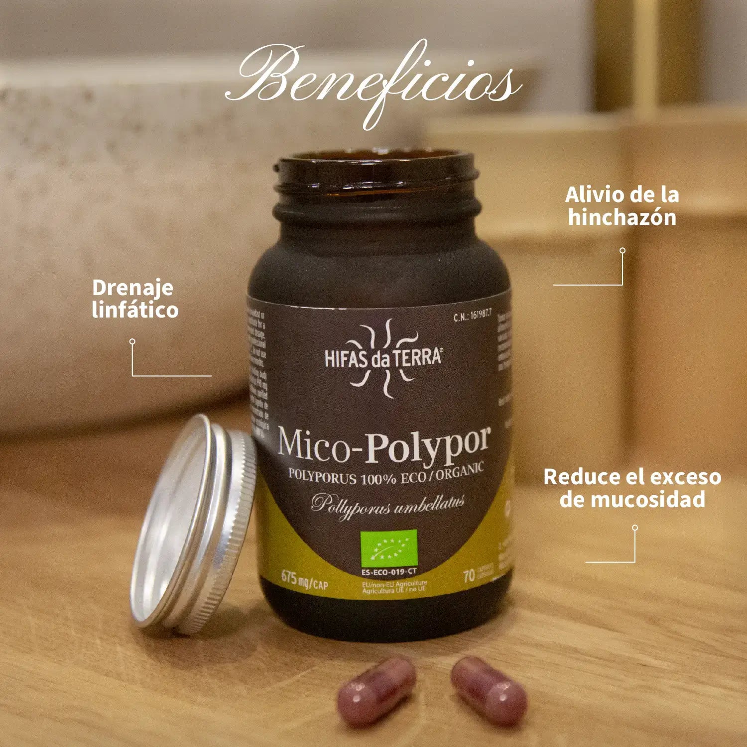 Mico-Polypor 70 cápsulas de Hifas da Terra