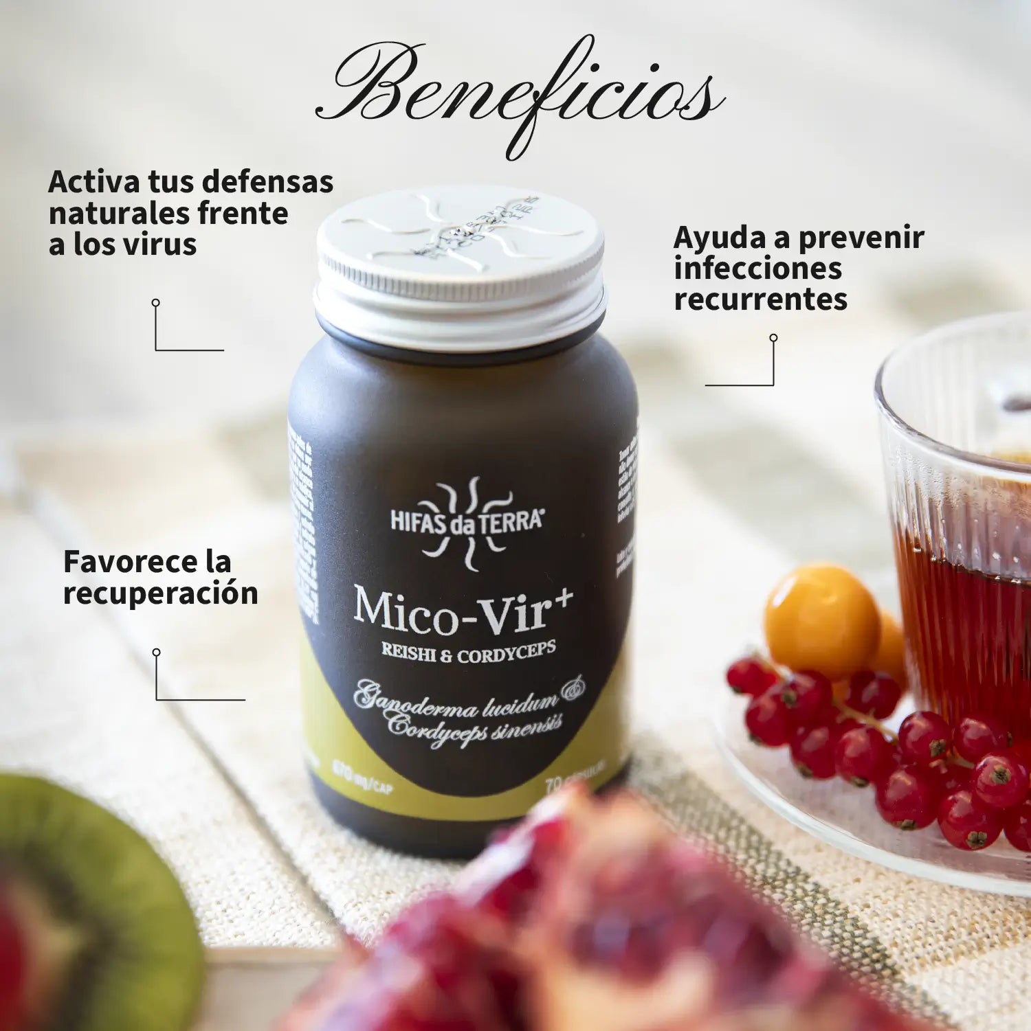 Mico-Vir+ 70 cápsulas de Hifas da Terra