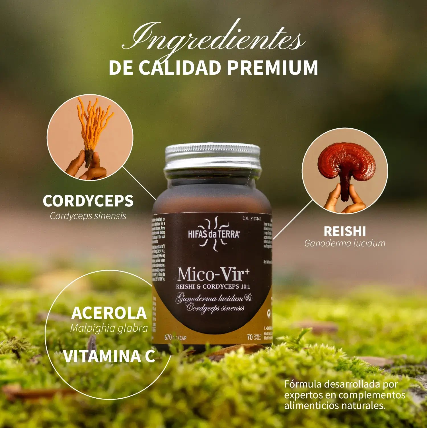 Mico-Vir+ 70 cápsulas de Hifas da Terra