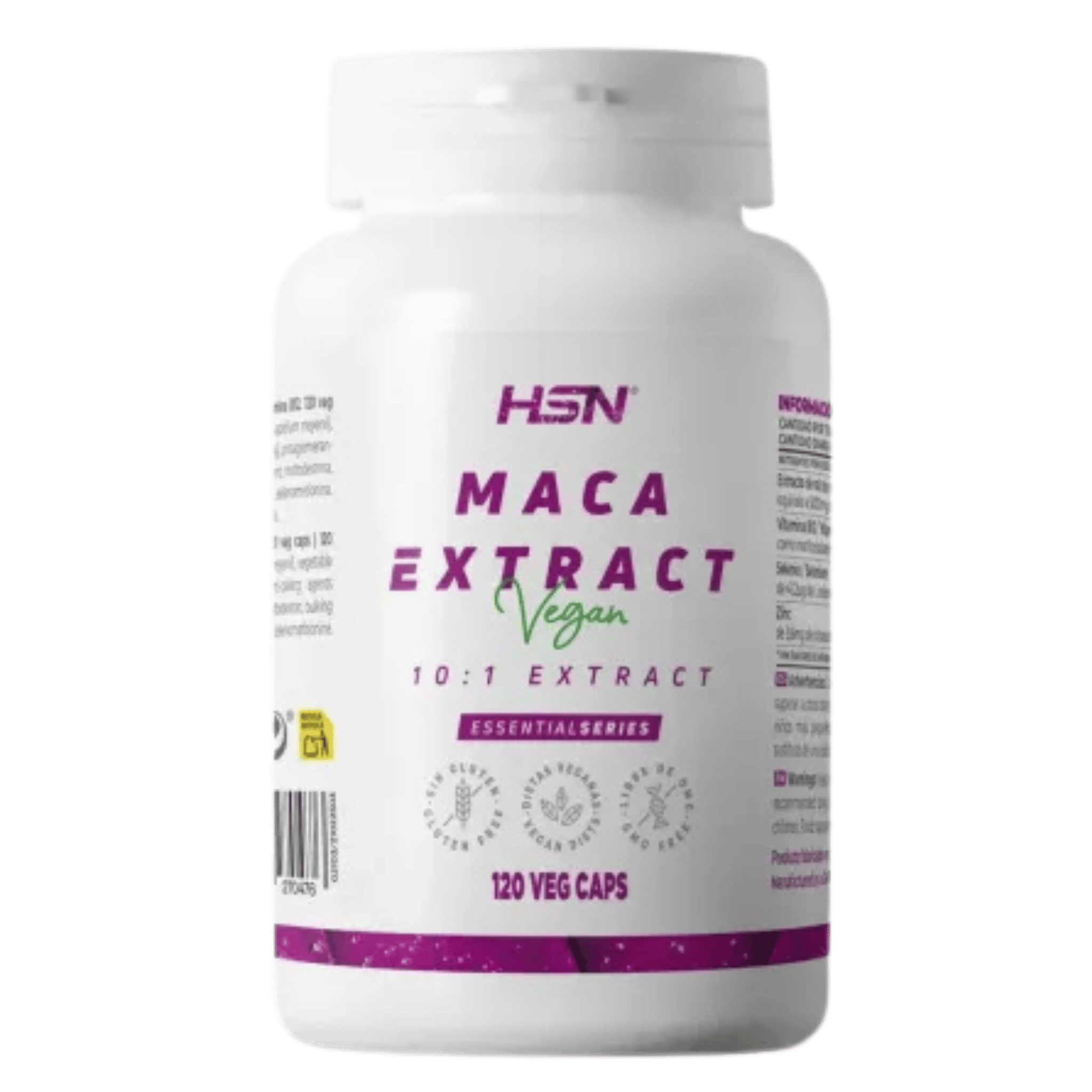 Extracto de Maca Andina 500 mg 120 cápsulas de HSN